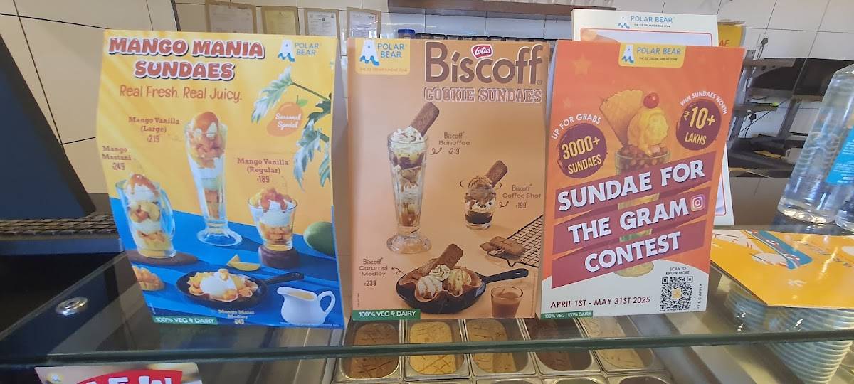 Polar Bear Ice Cream Sundaes - Hunsur menu