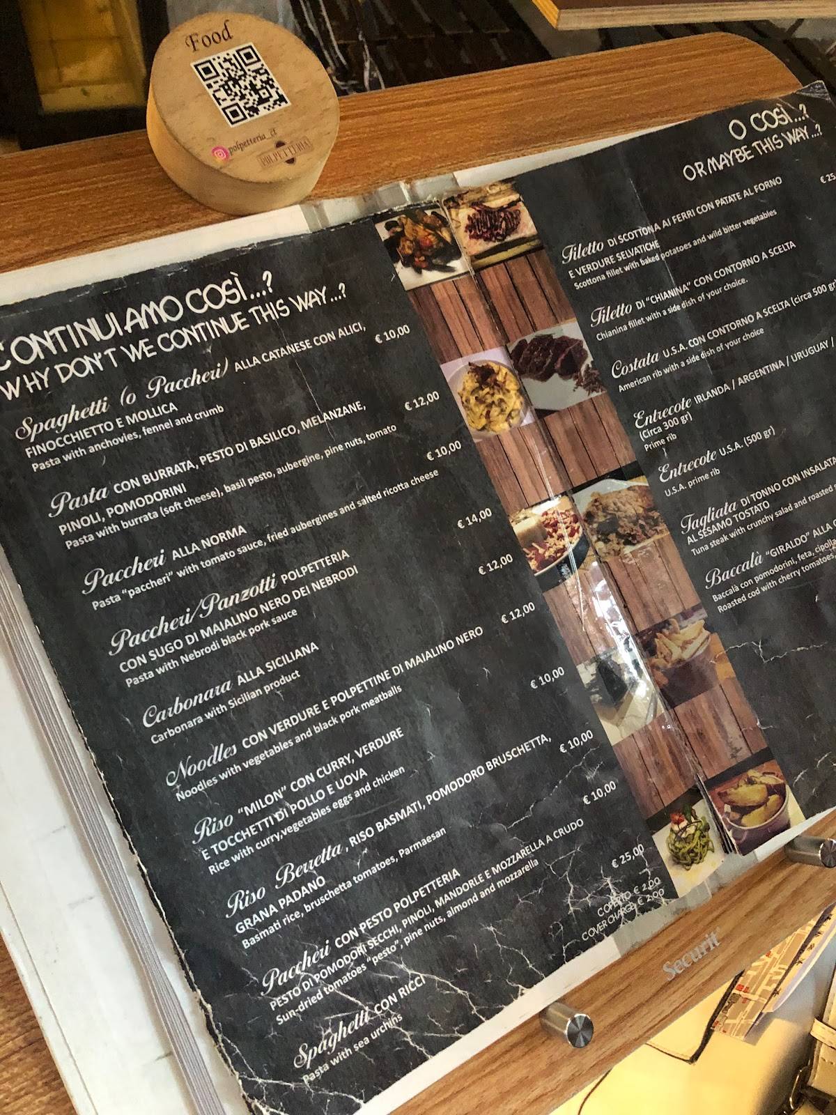 Menu di Polpetteria Catania 