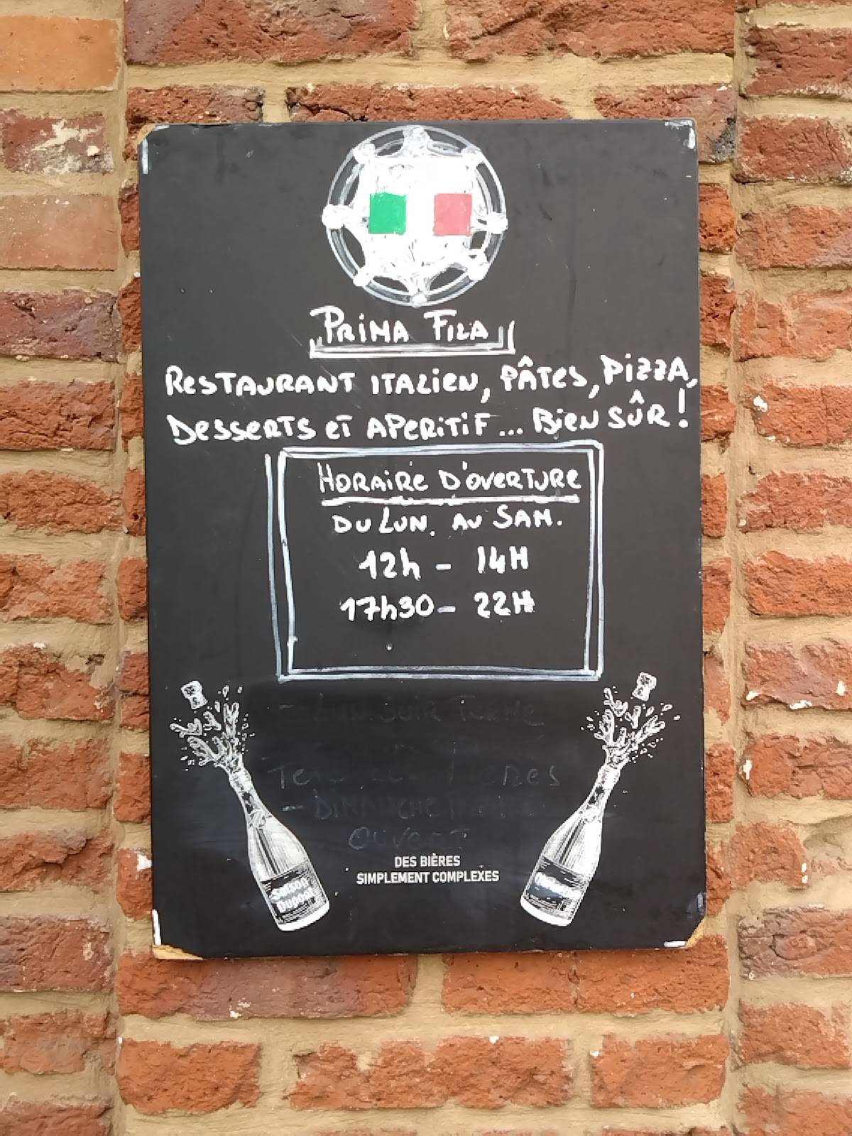 Menu de Prima Fila