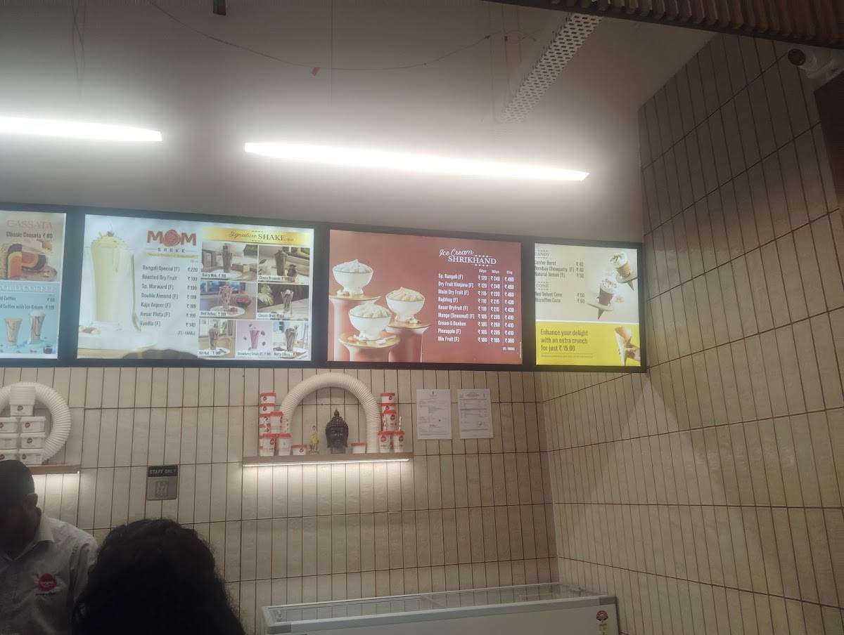 Rangoli Ice Cream Science City Ahmedabad menu