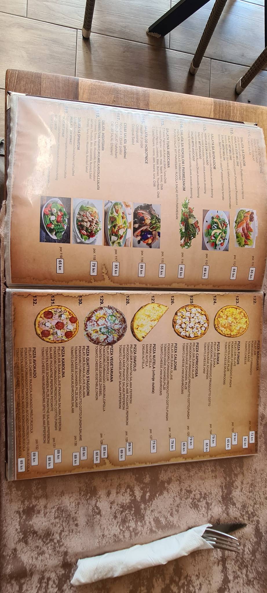 Menu di Restaurant Rotonda 