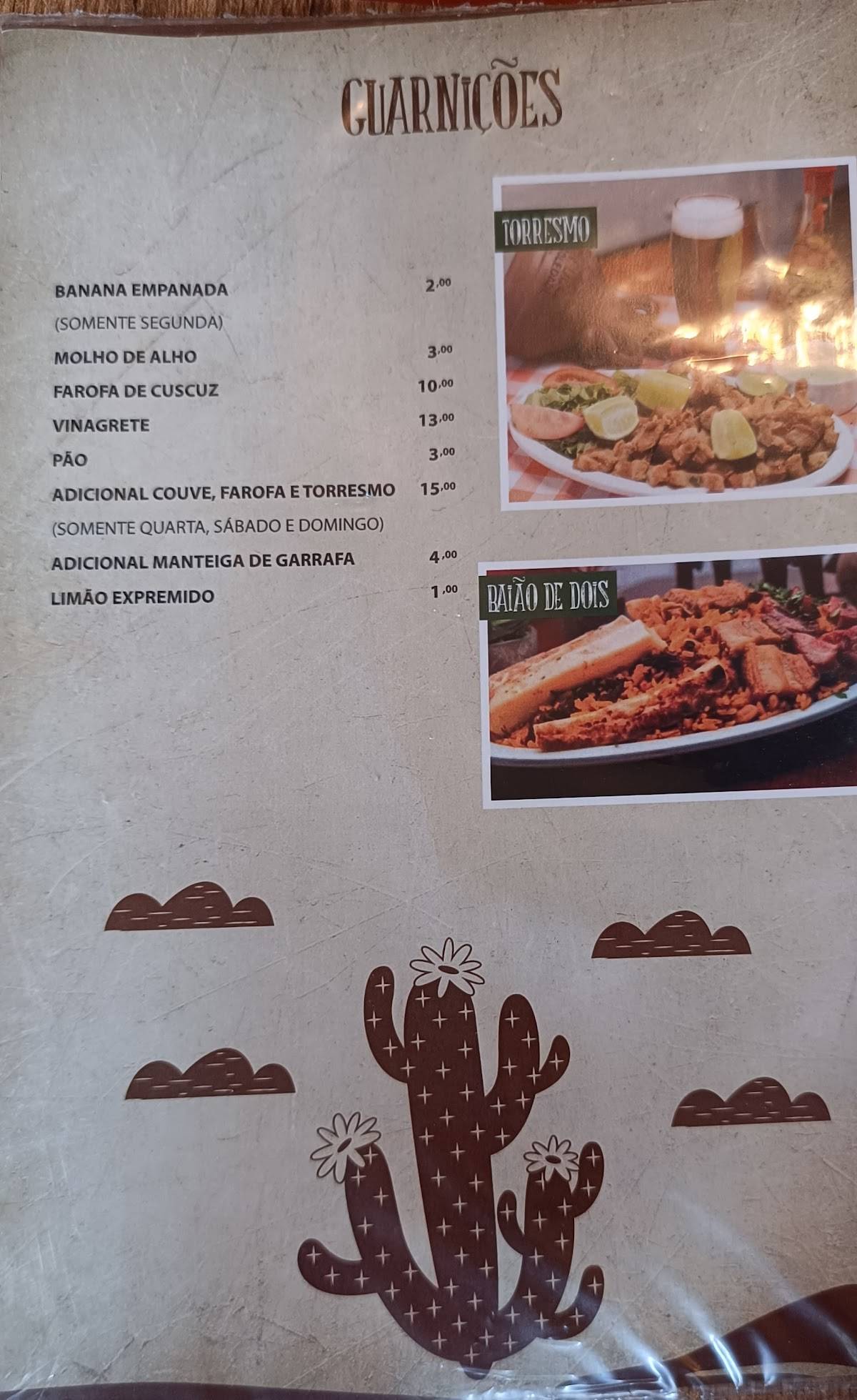 Restaurante Jabá do Ribamar cardápio