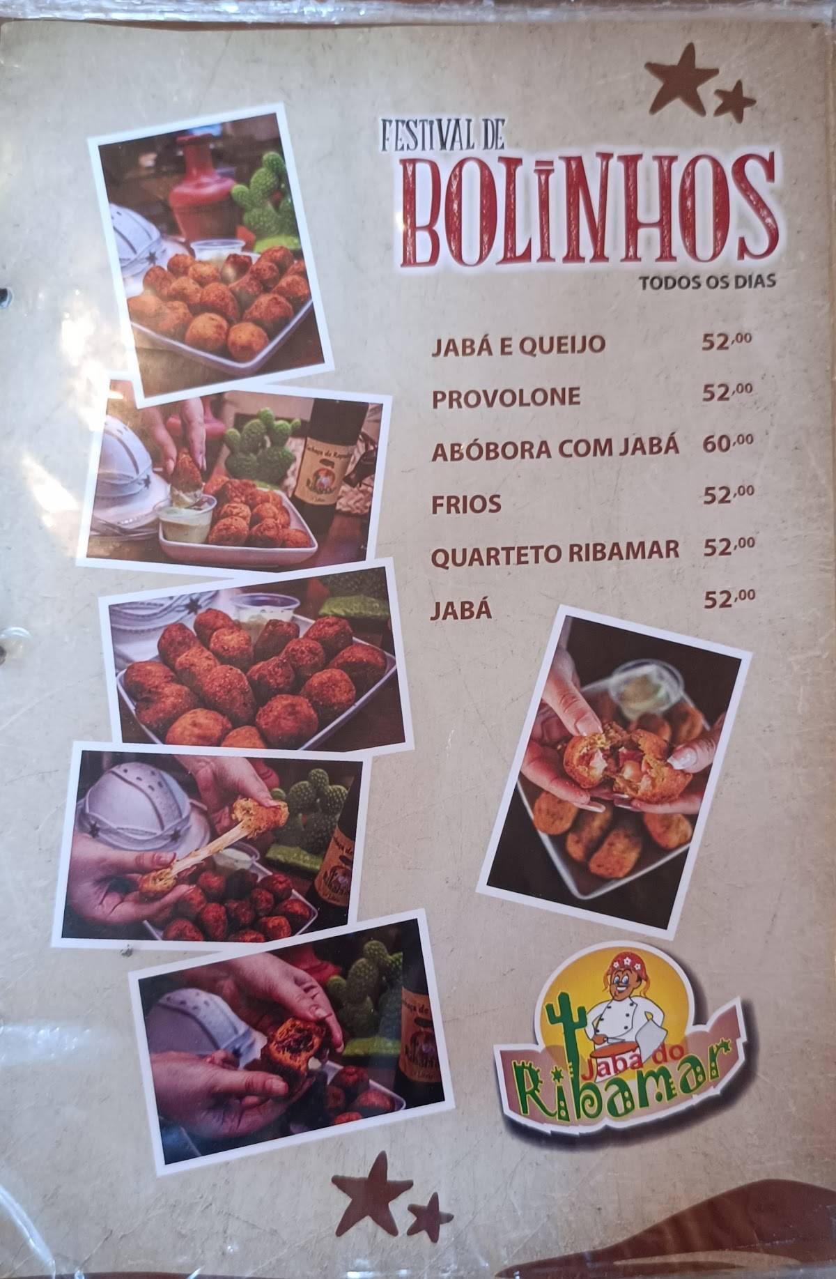 Restaurante Jabá do Ribamar cardápio