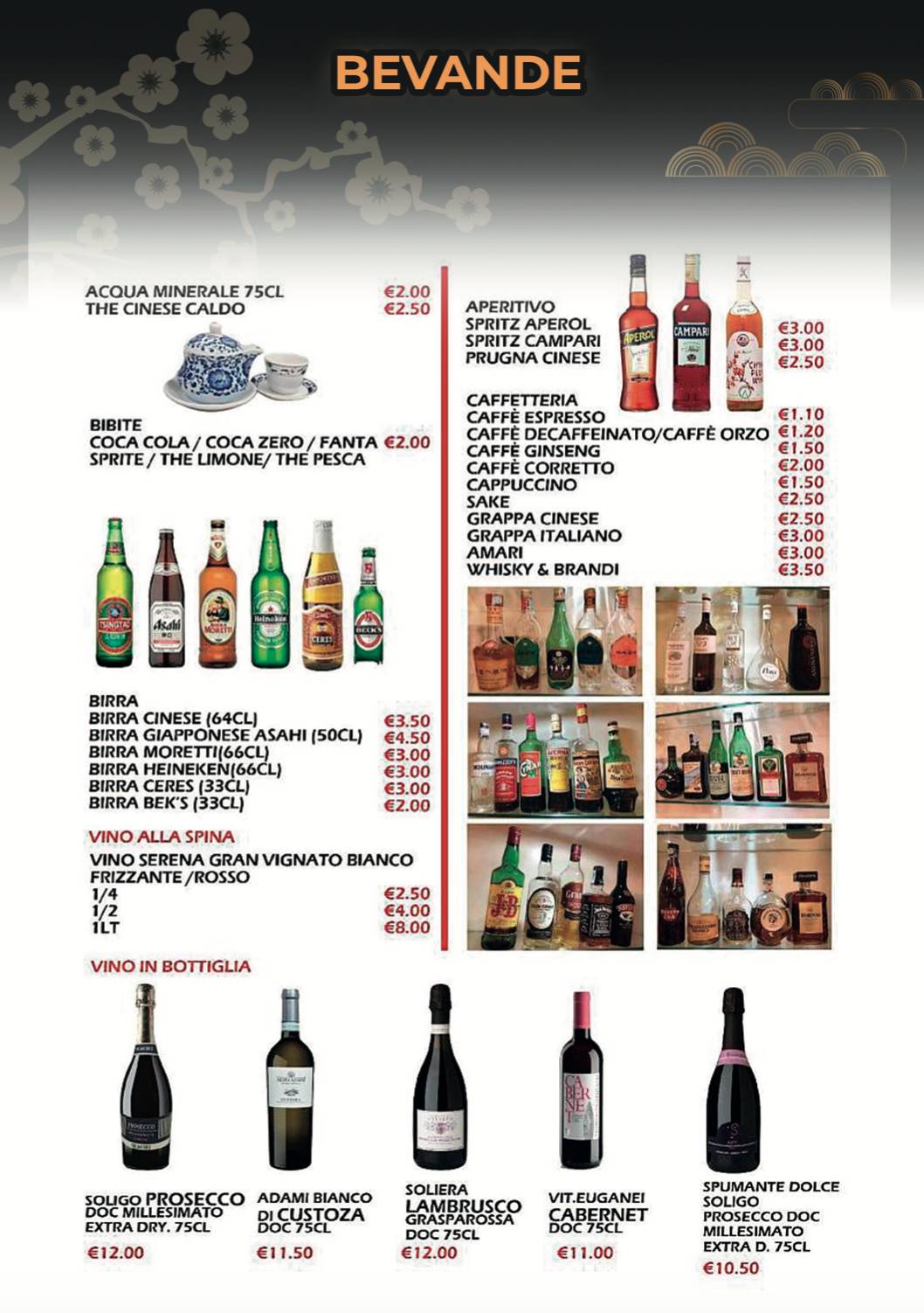 Menu di Ristorante Meiling 