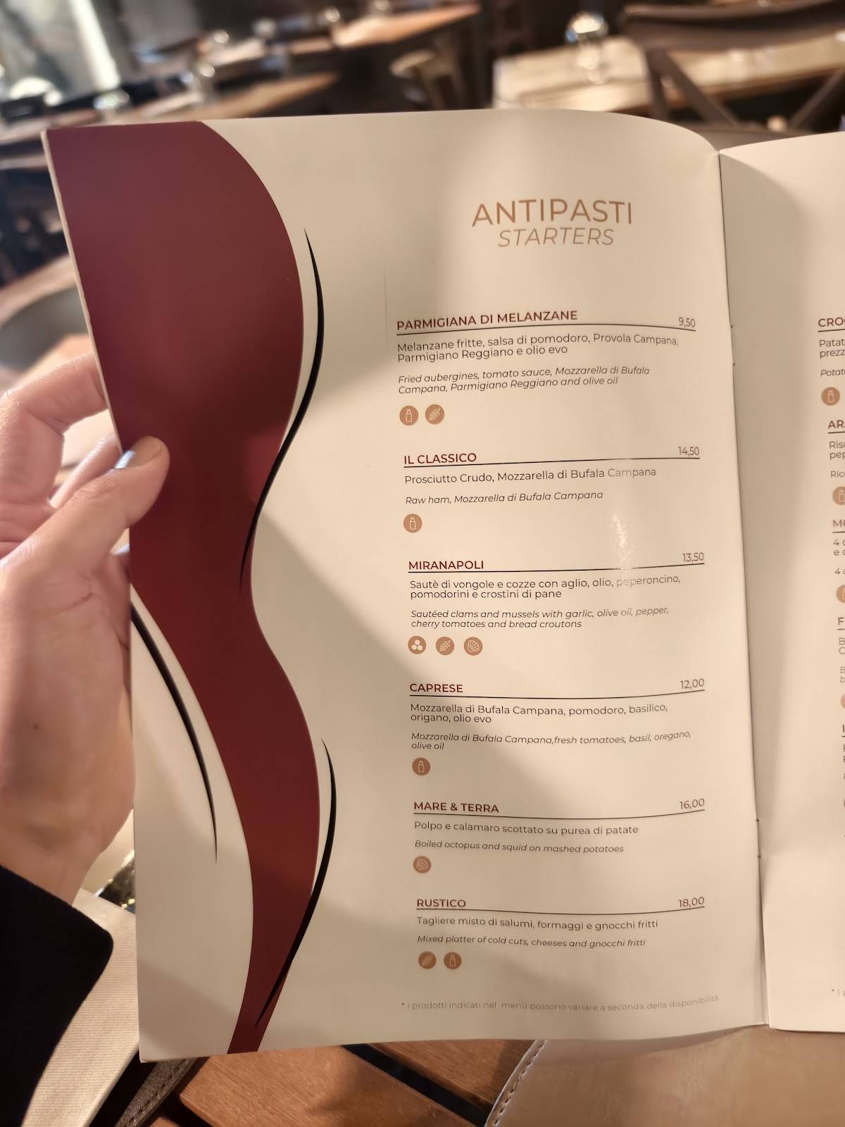 Menu di Ristorante Napoli Centrale 