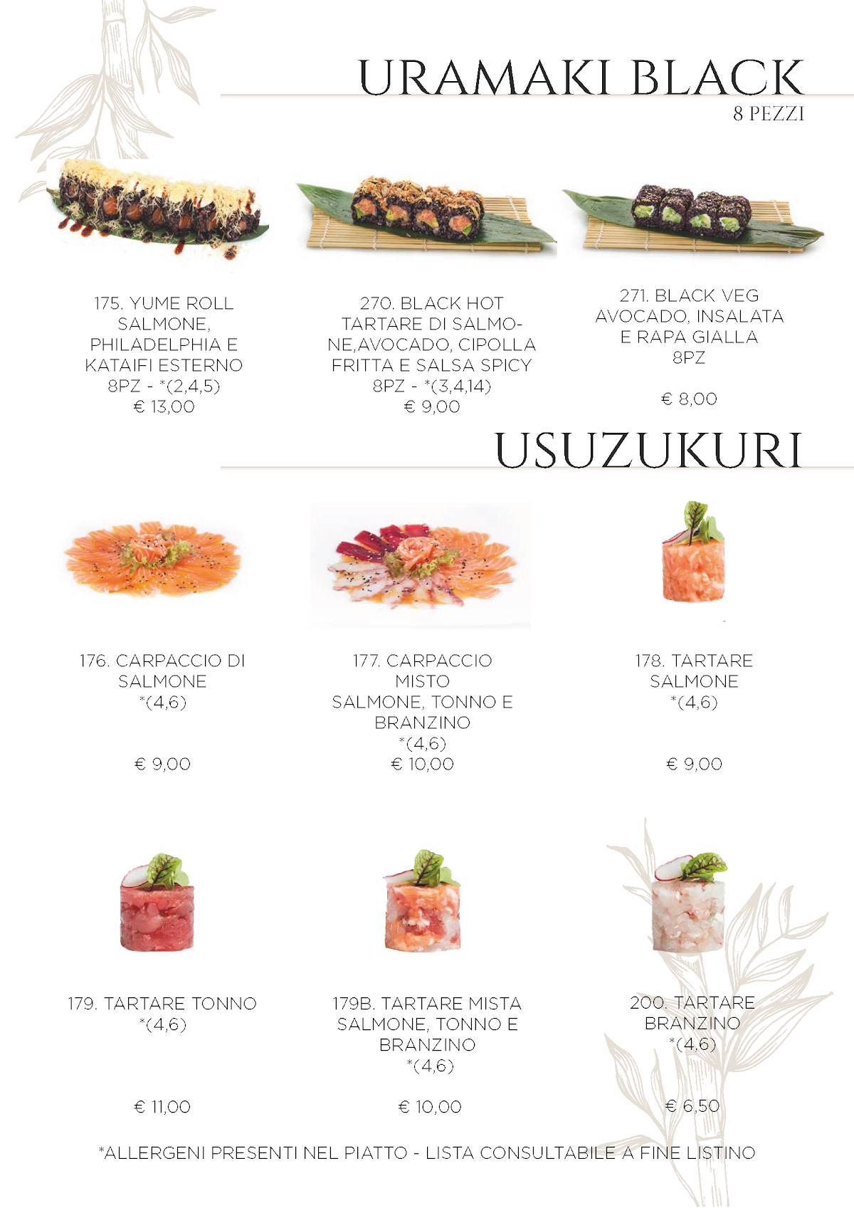 Menu di Ristorante Orientale Huan 