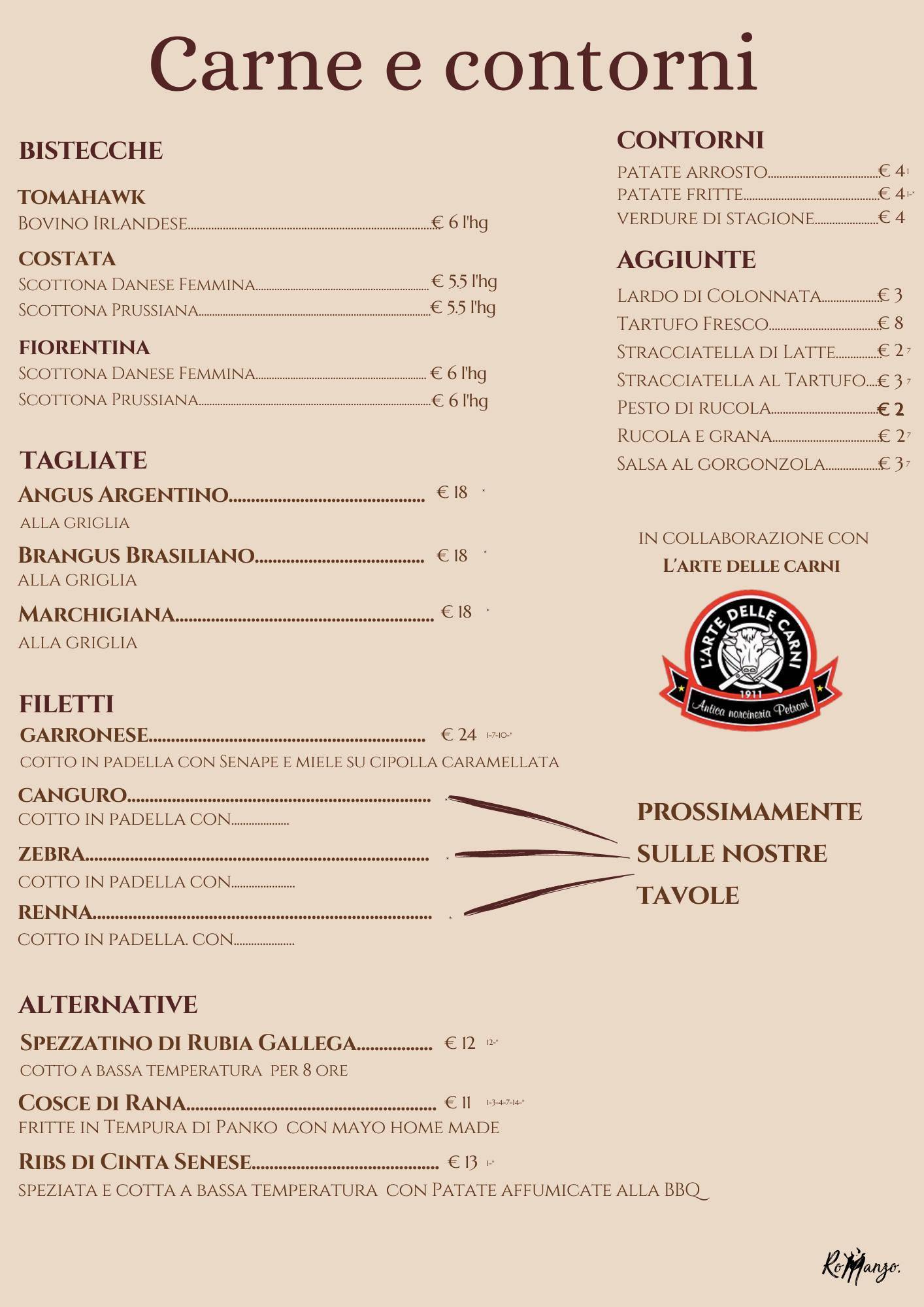 Menu di RoManzolivorno 