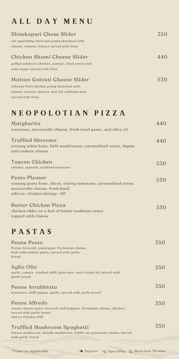 Saami Kitchen & Brewery menu