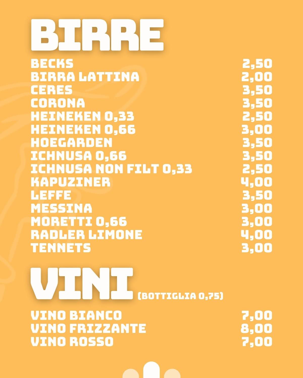 Menu di Sangiuliano Pizza 
