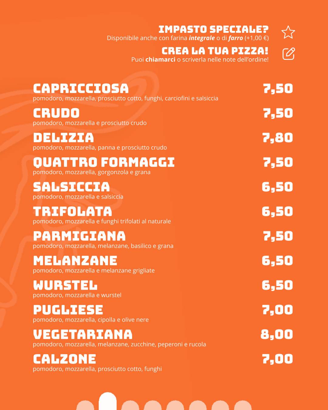 Menu di Sangiuliano Pizza 