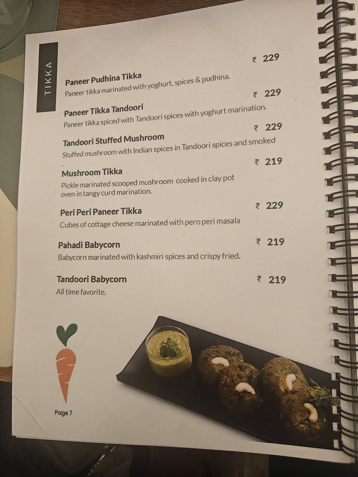 Sattvik - Rooftop Cafe menu