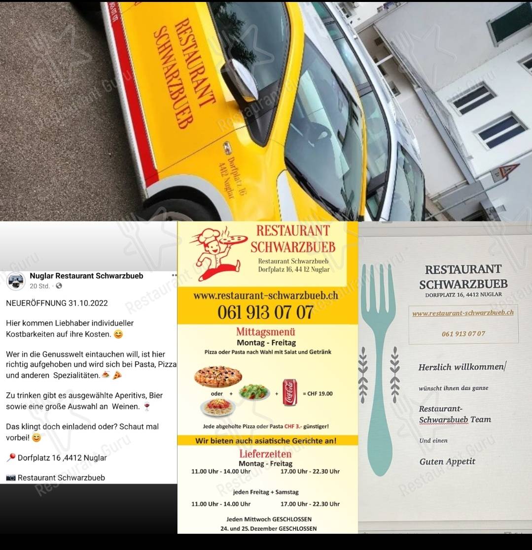 Menu di Restaurant Schwarzbueb 