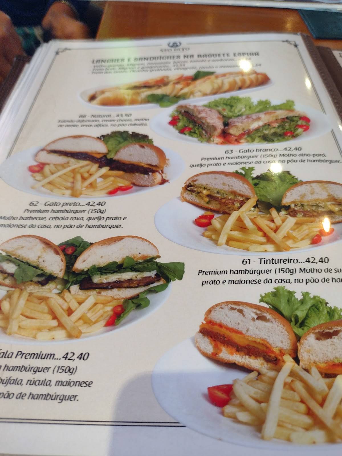 Seo Dito Bar Gastronômico menu