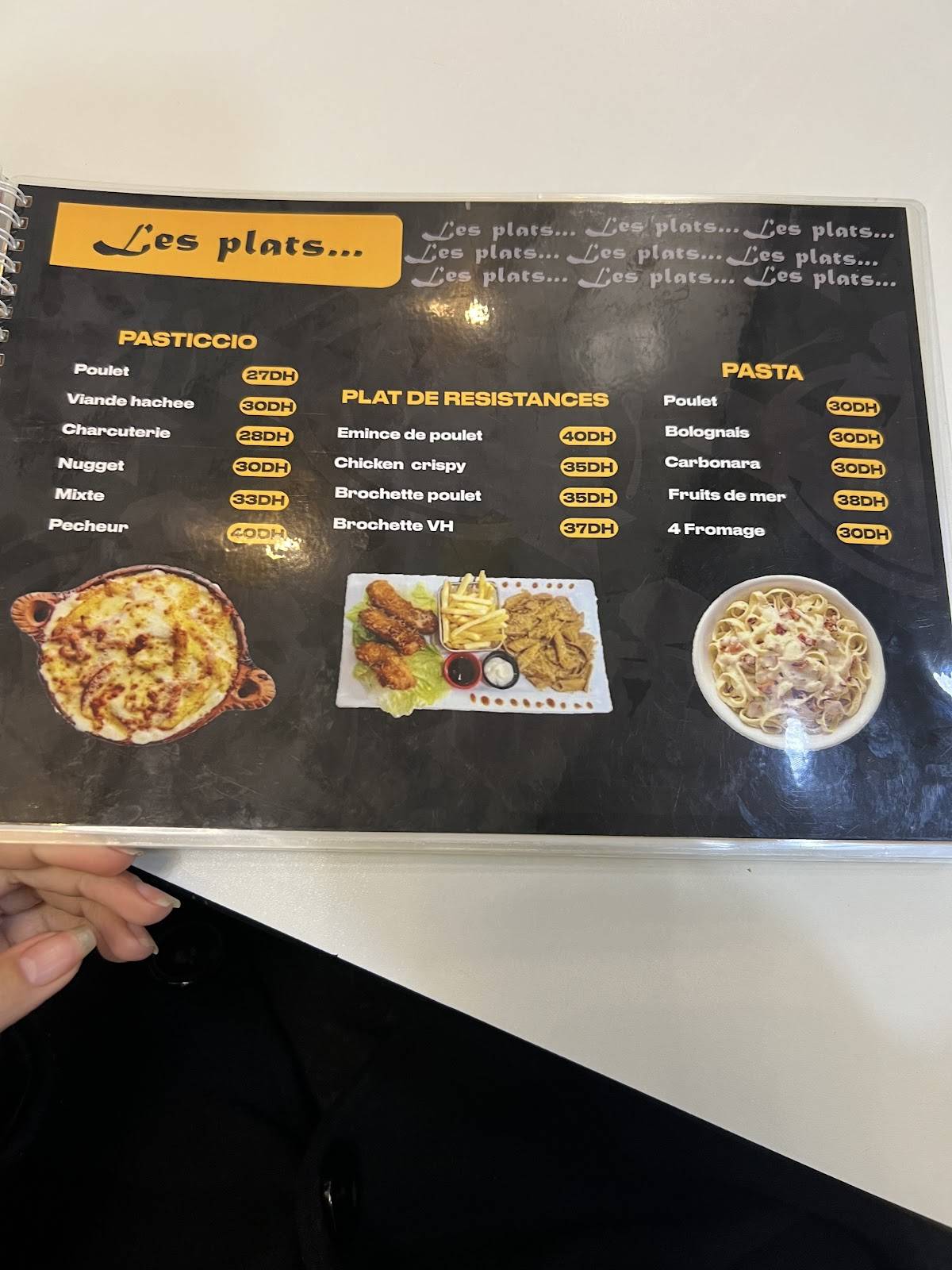 Menu de Tasty Chicken