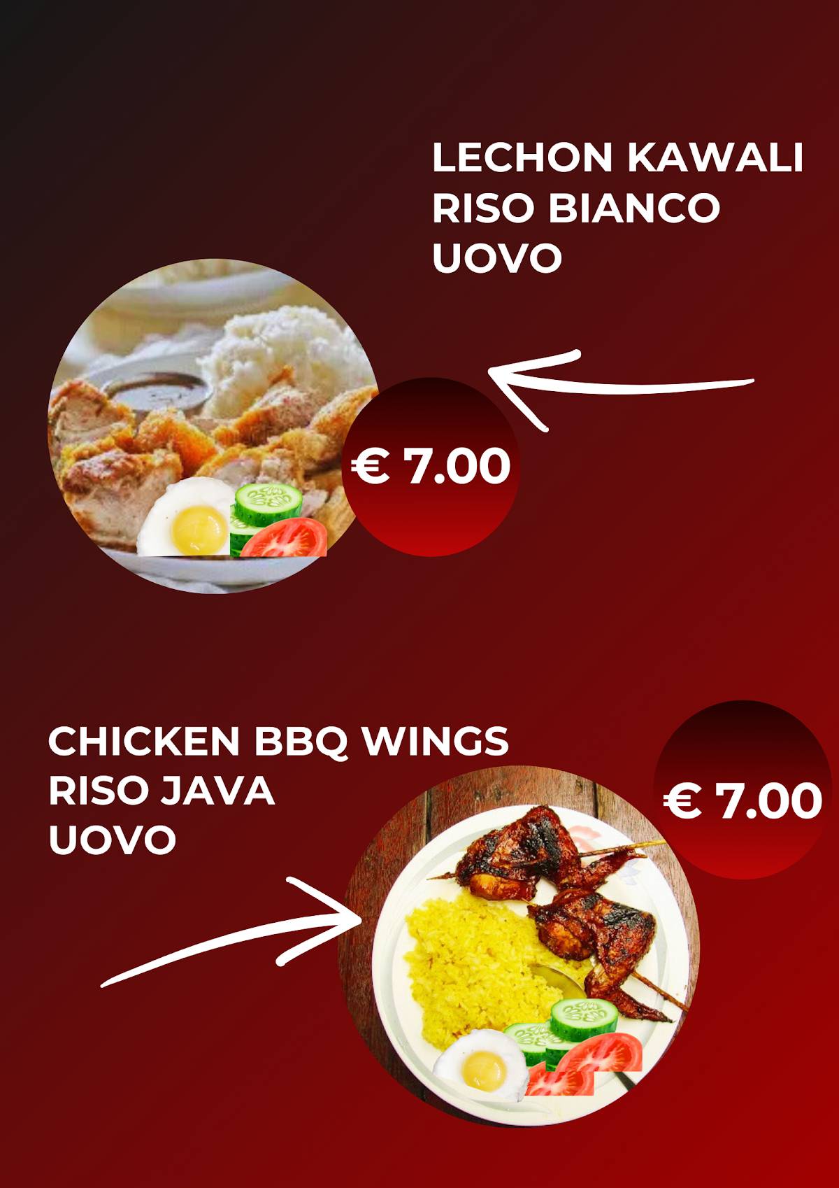 Menu di Snack2Go 