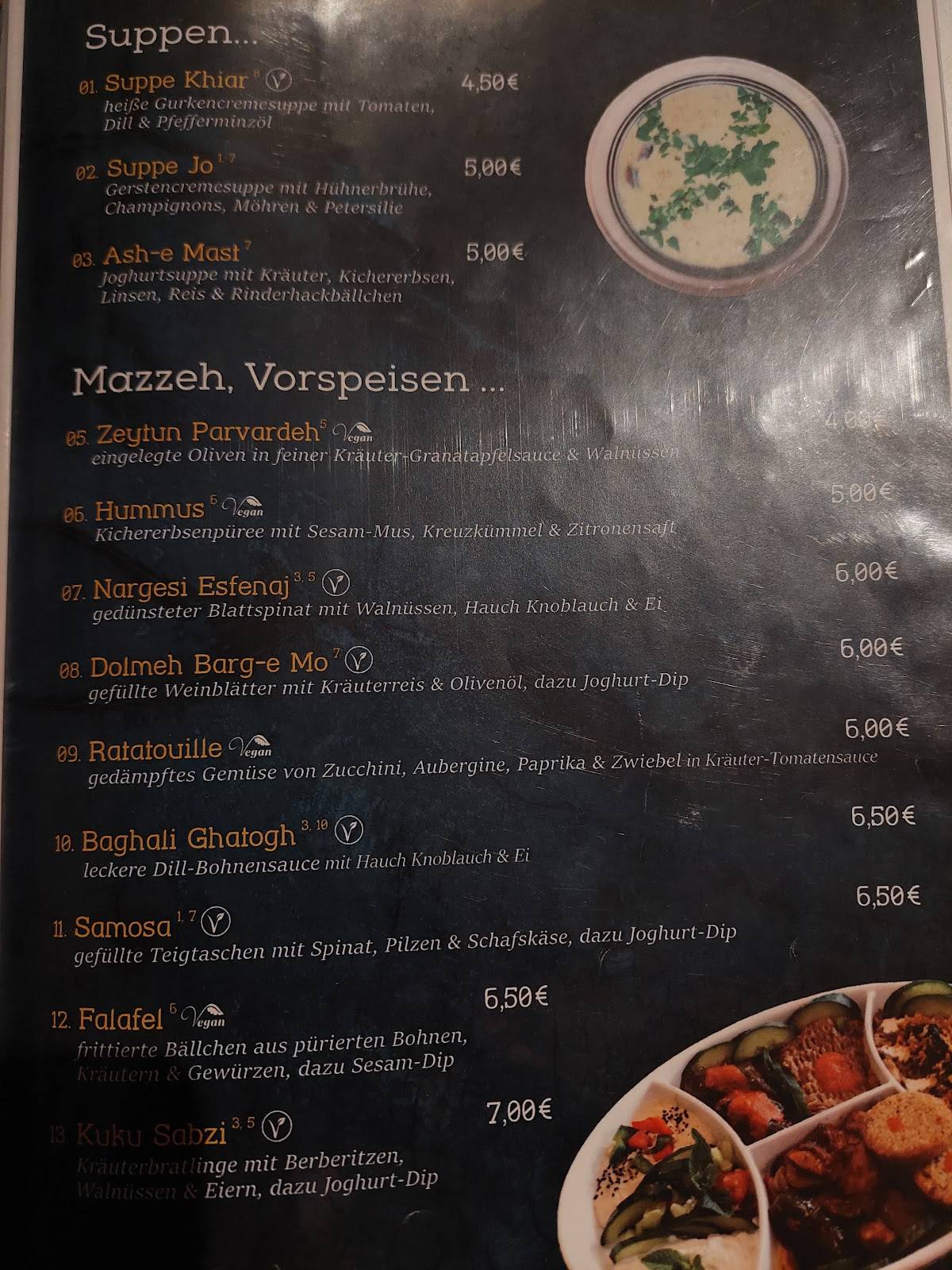 Menu de Süße Limone Offenbach