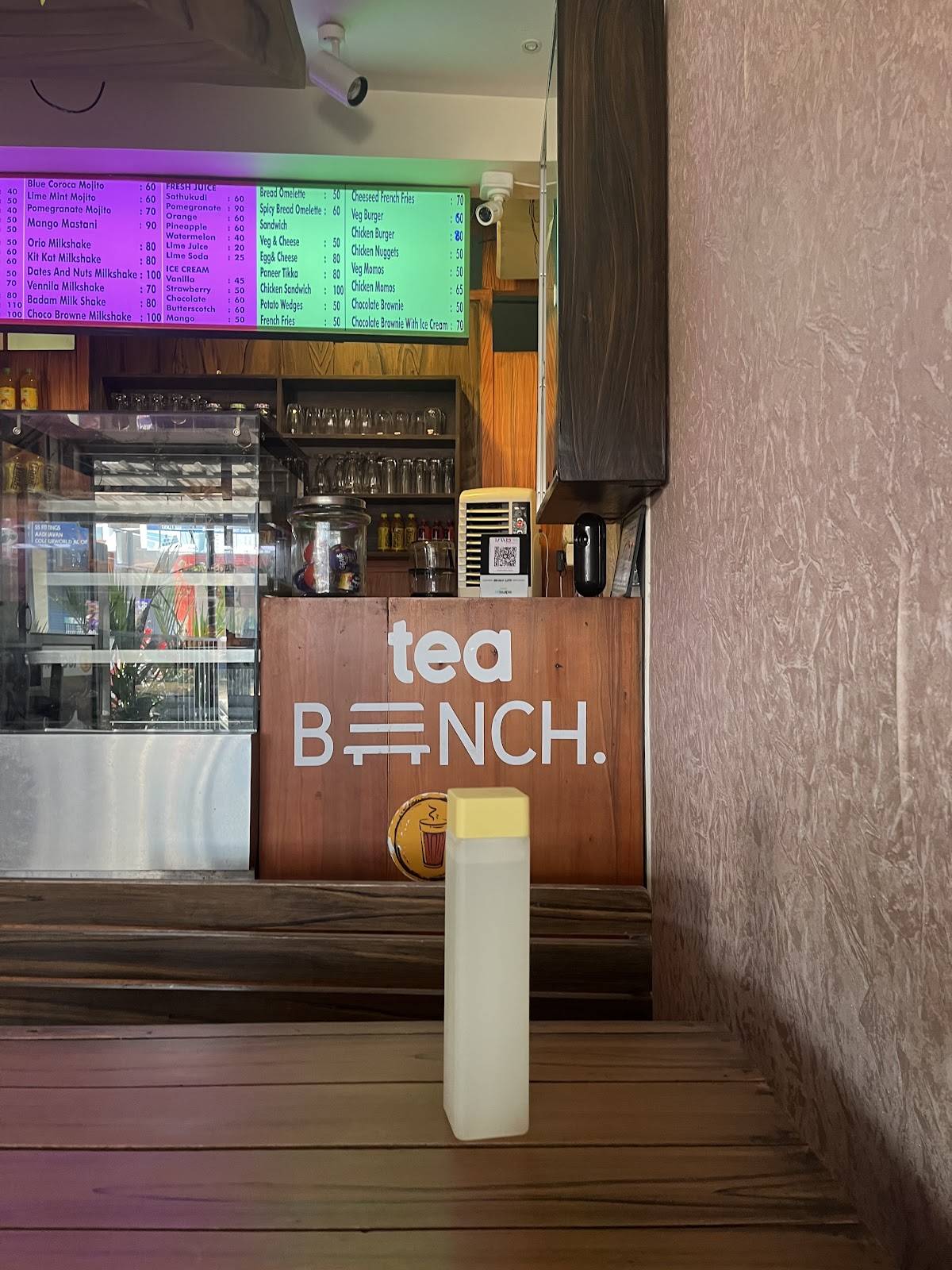 Tea Bench menu