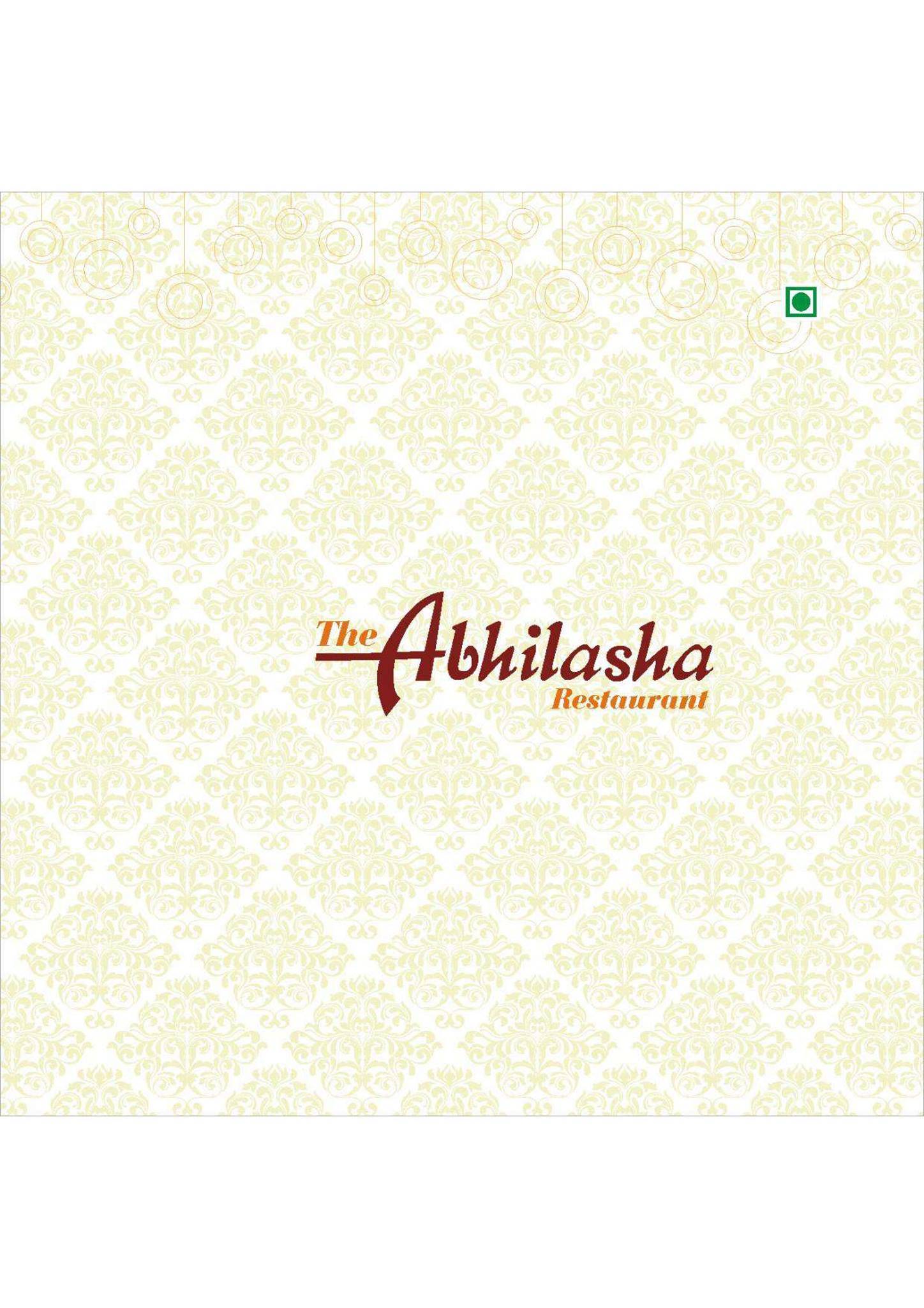 The Abhilasha Restaurant menu