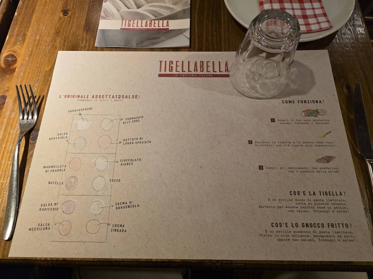 Menu di Tigella Bella 