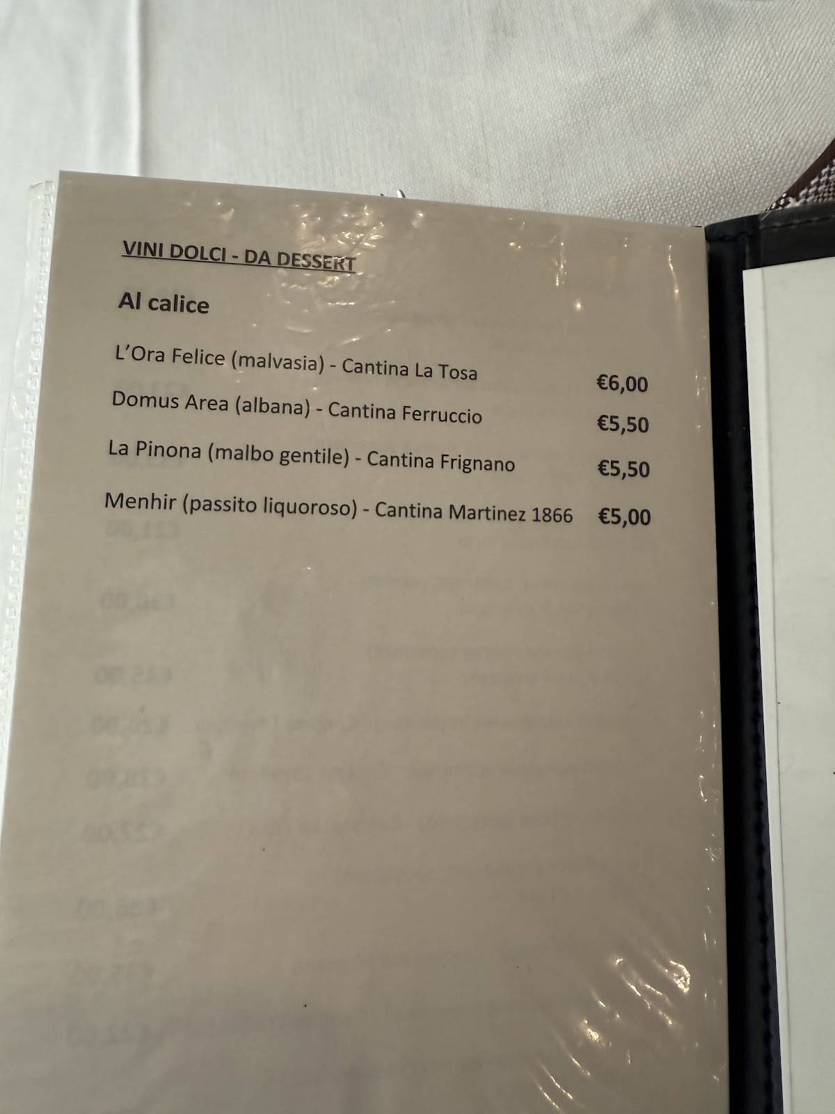 Menu di Trattoria Pomposa al Re gras - trattoria e take away 