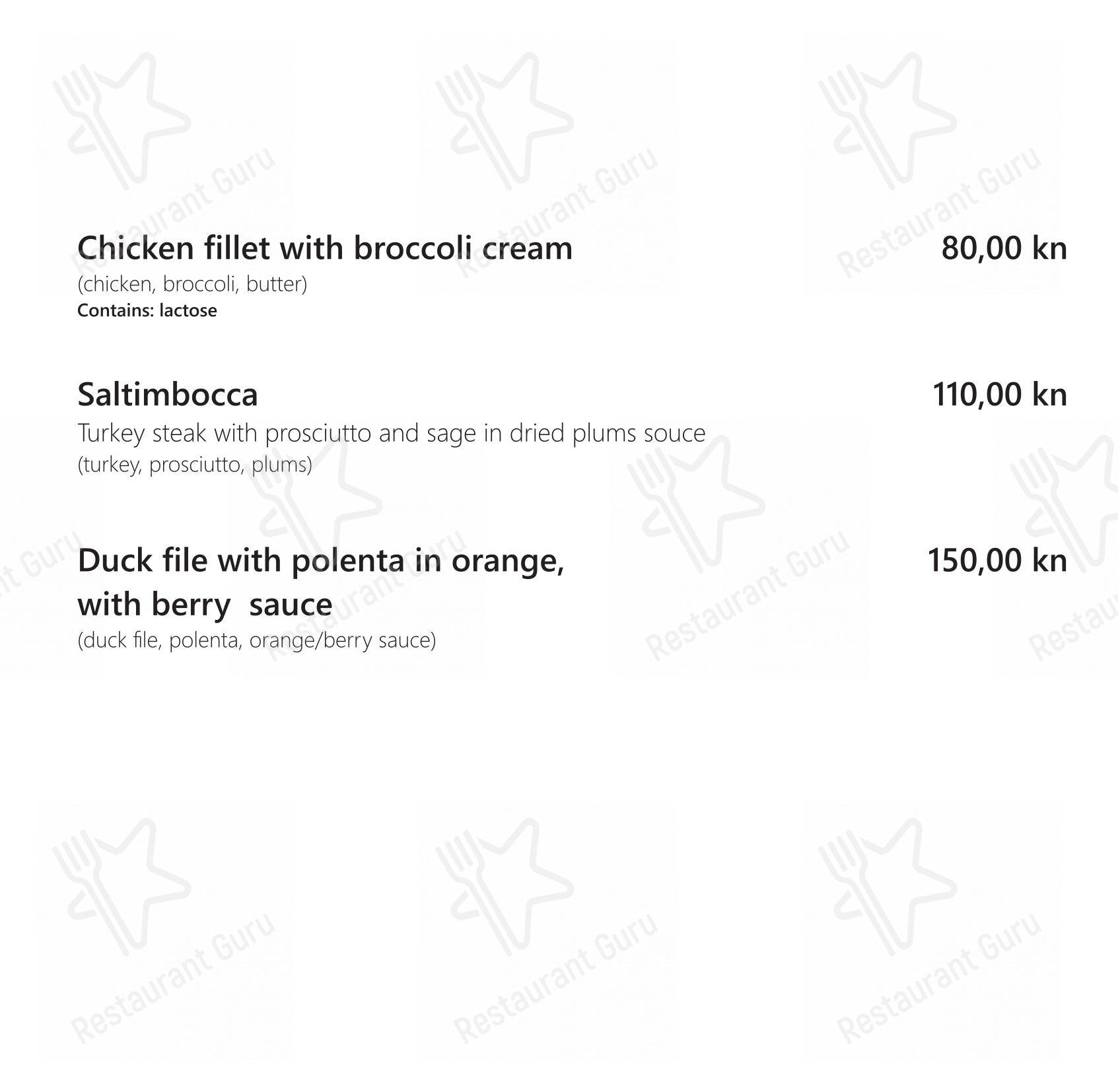 Menu per Restaurant Tusculum ristorante