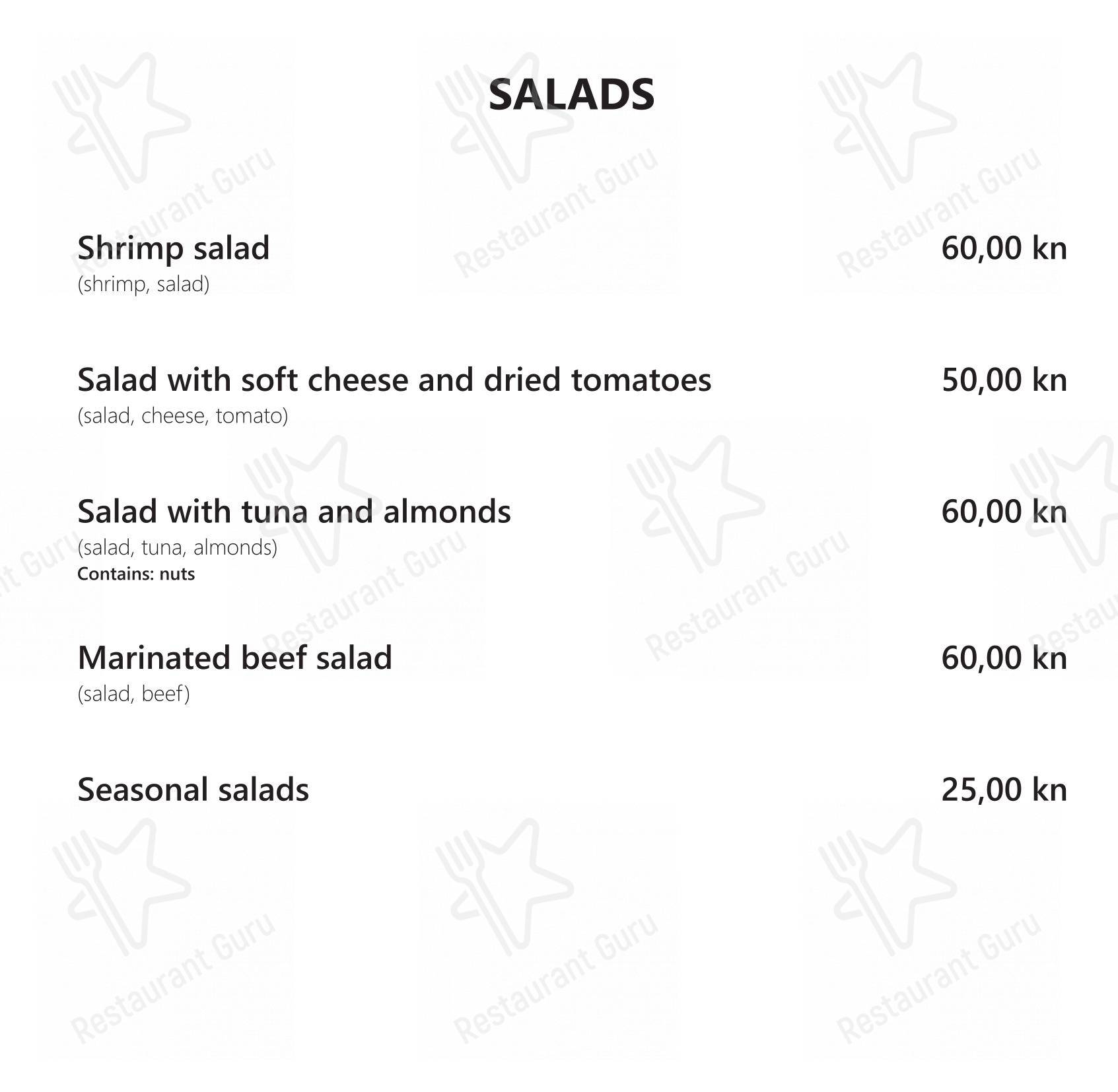 Menu per Restaurant Tusculum ristorante