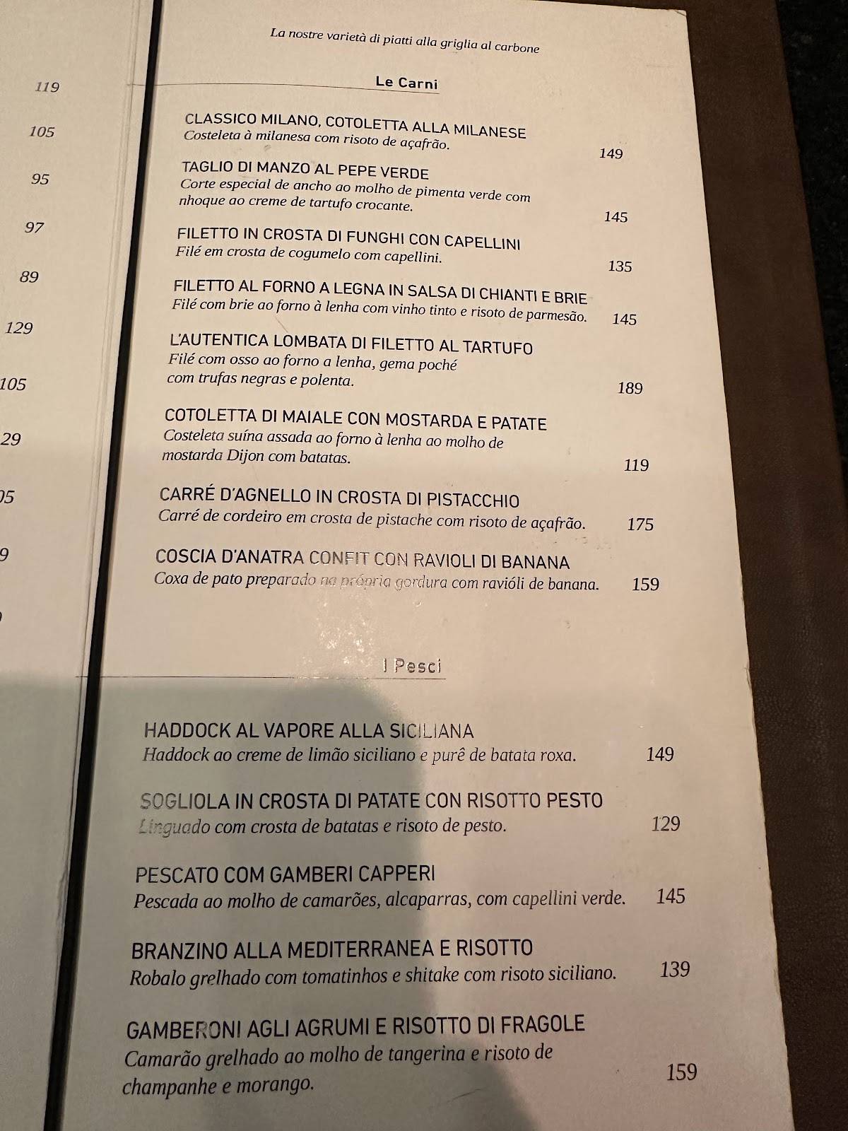 Único Restaurante cardápio