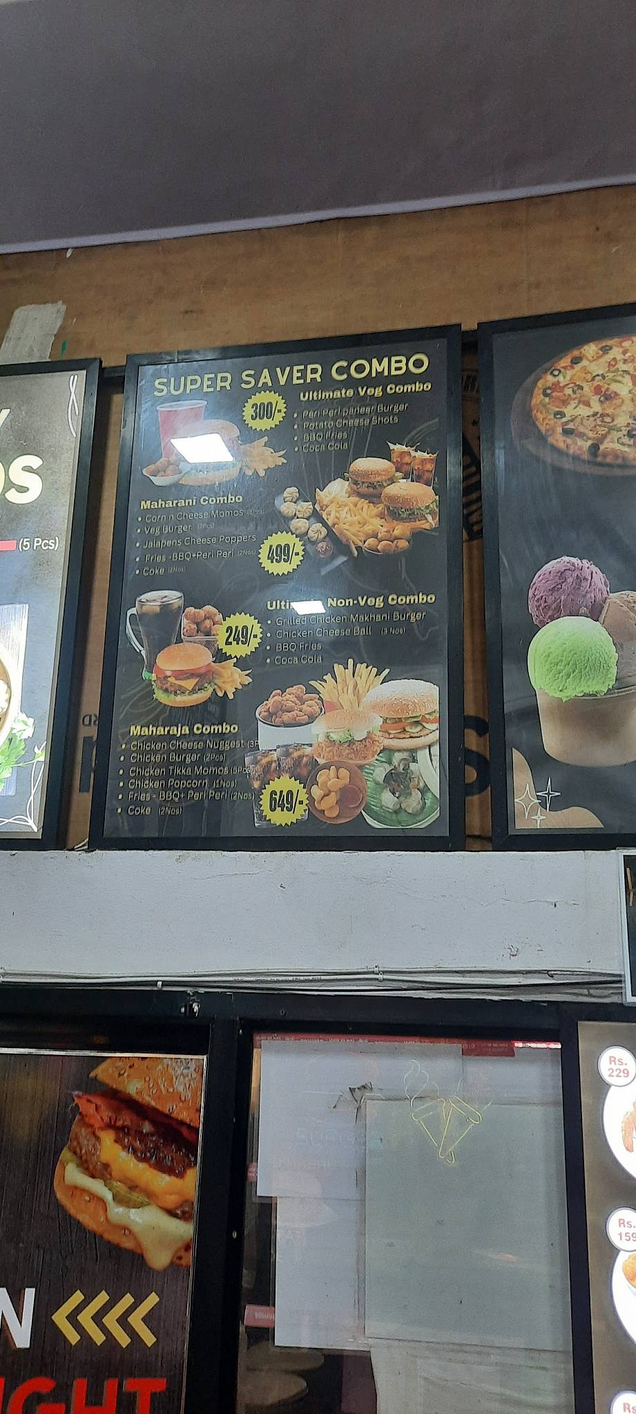 Urban Delight menu