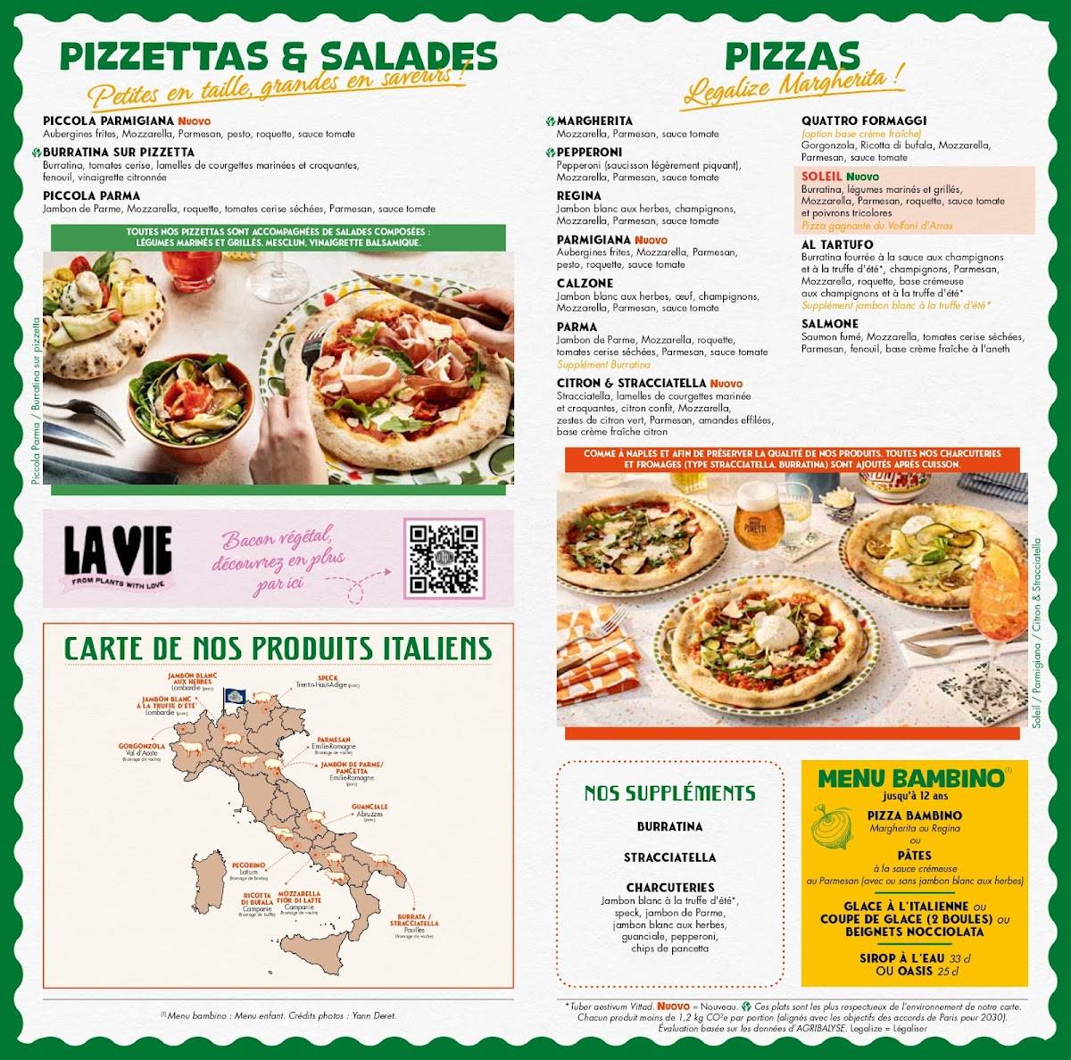 Menu de Volfoni Servon