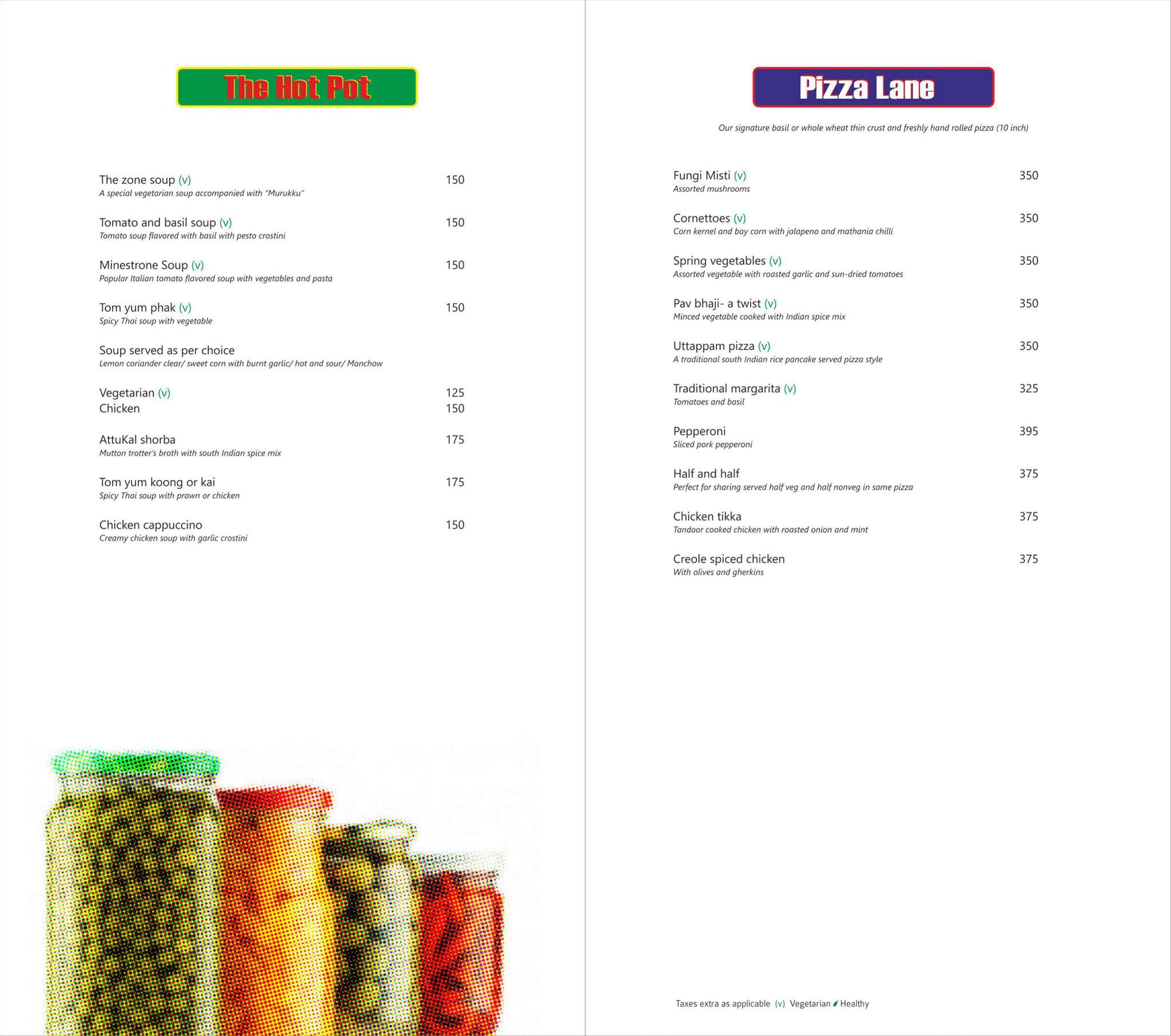 Zone by The Park Hotel, Coimbatore menu