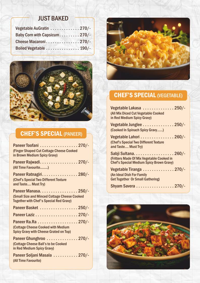 gayatrree Veg Restaurant menu