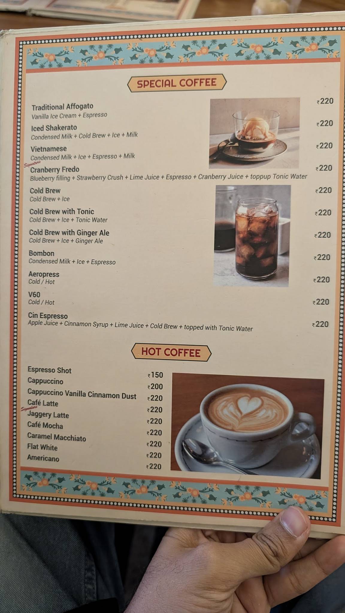 mykonos - Nashik menu