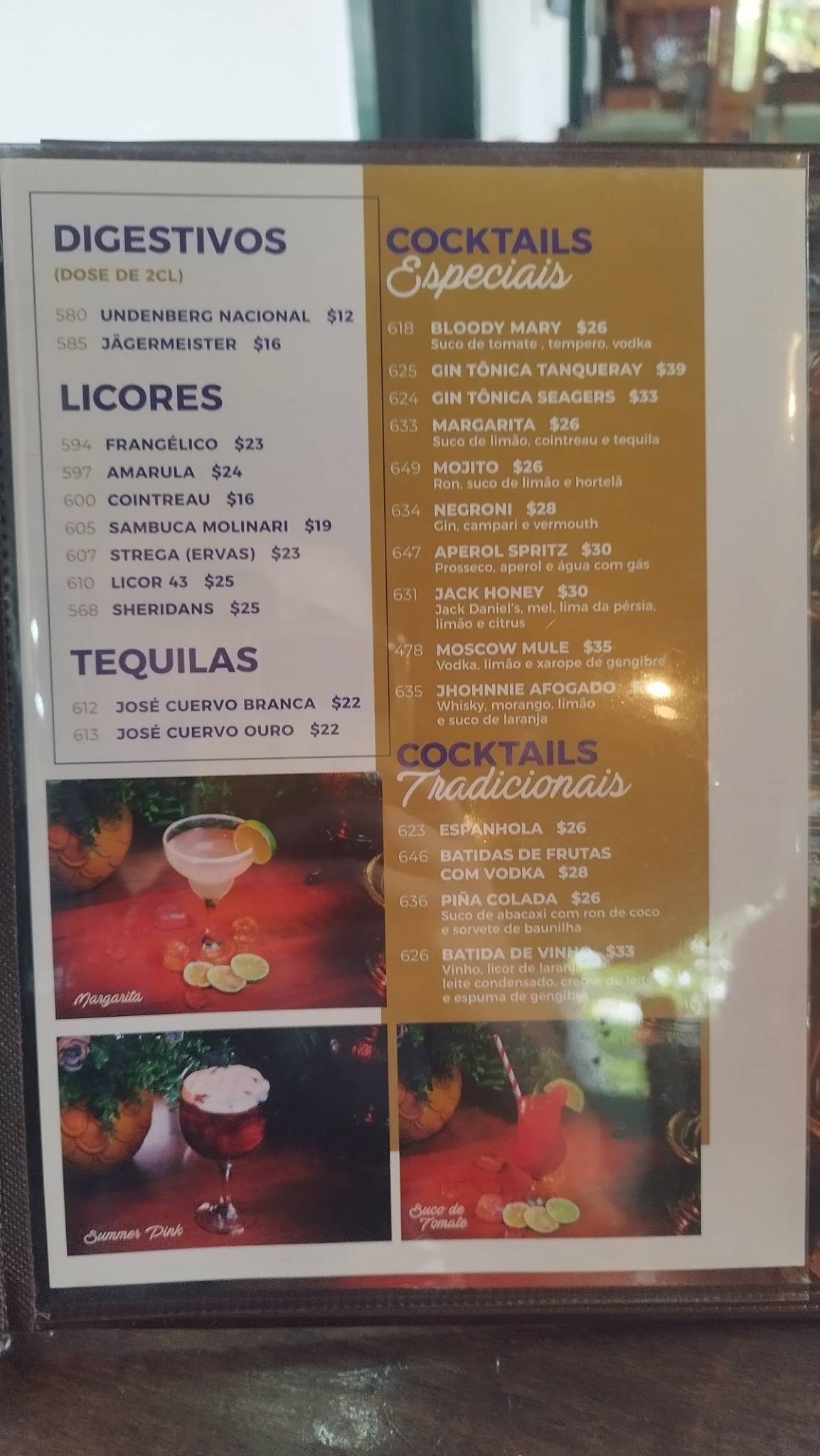Restaurante O Garimpo cardápio