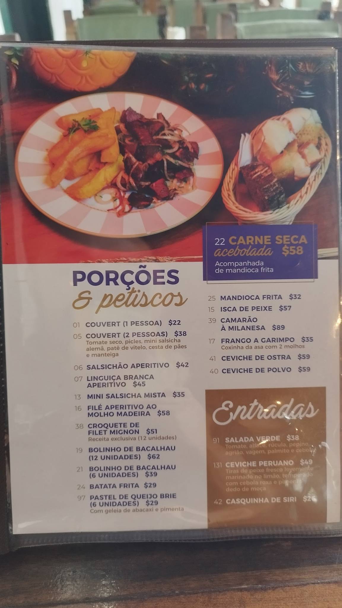 Restaurante O Garimpo cardápio