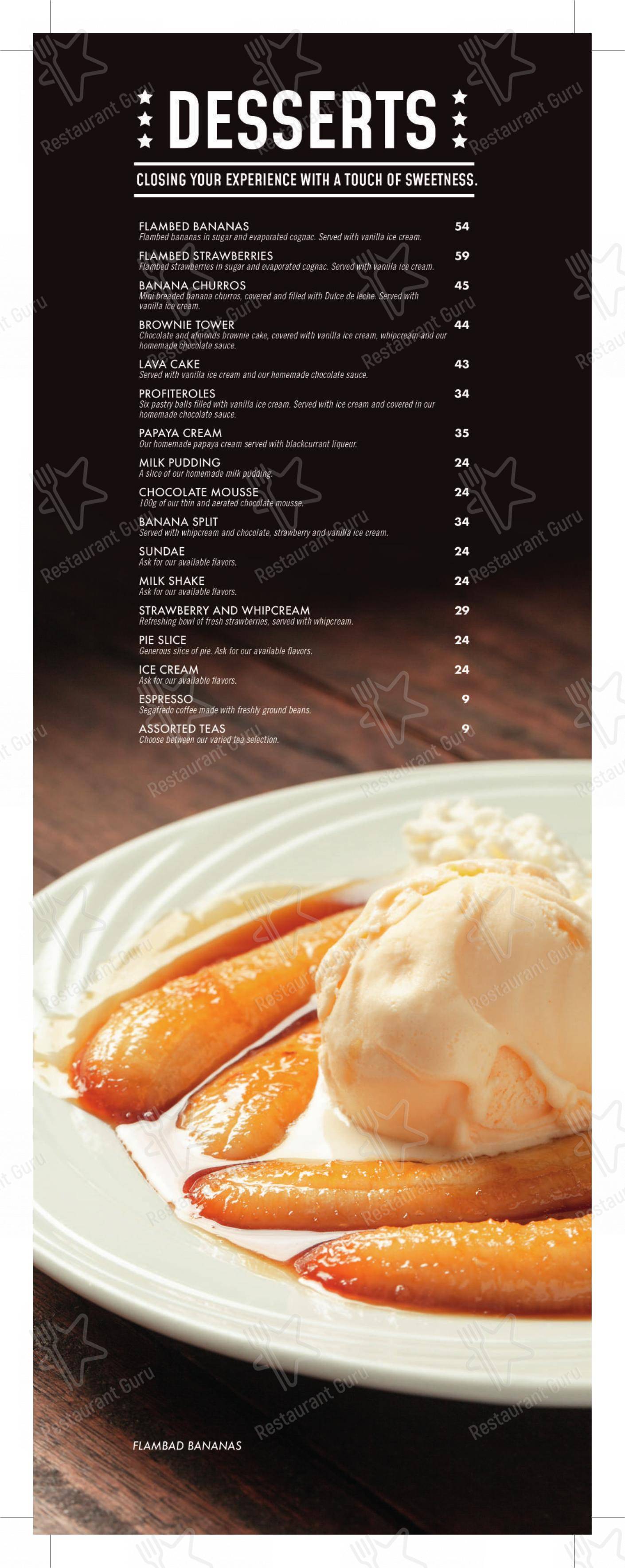 Restaurante Picanha & Etc - Barra da Tijuca em Rio de Janeiro - Основное меню