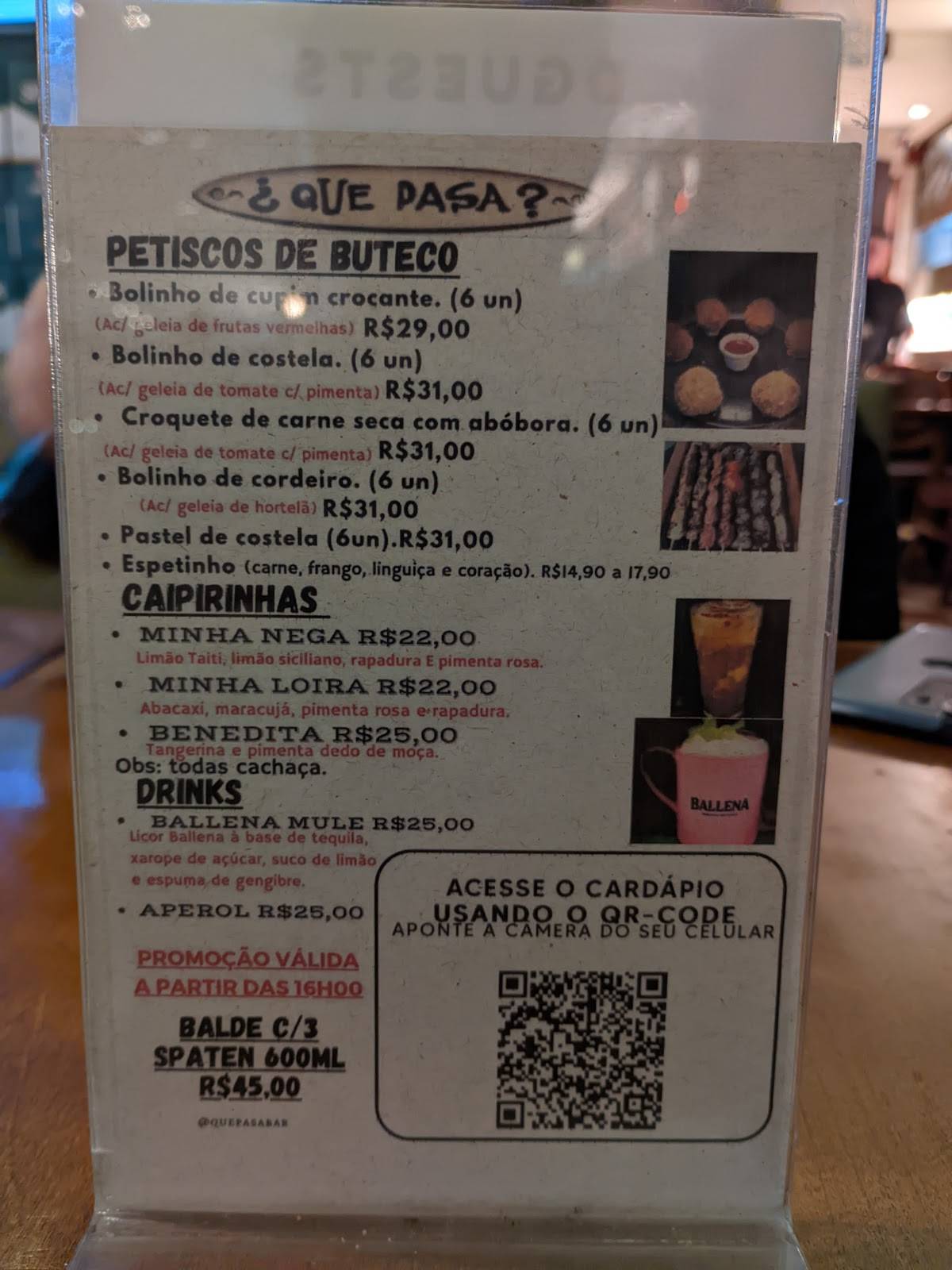 Restaurante Que Pasa? cardápio