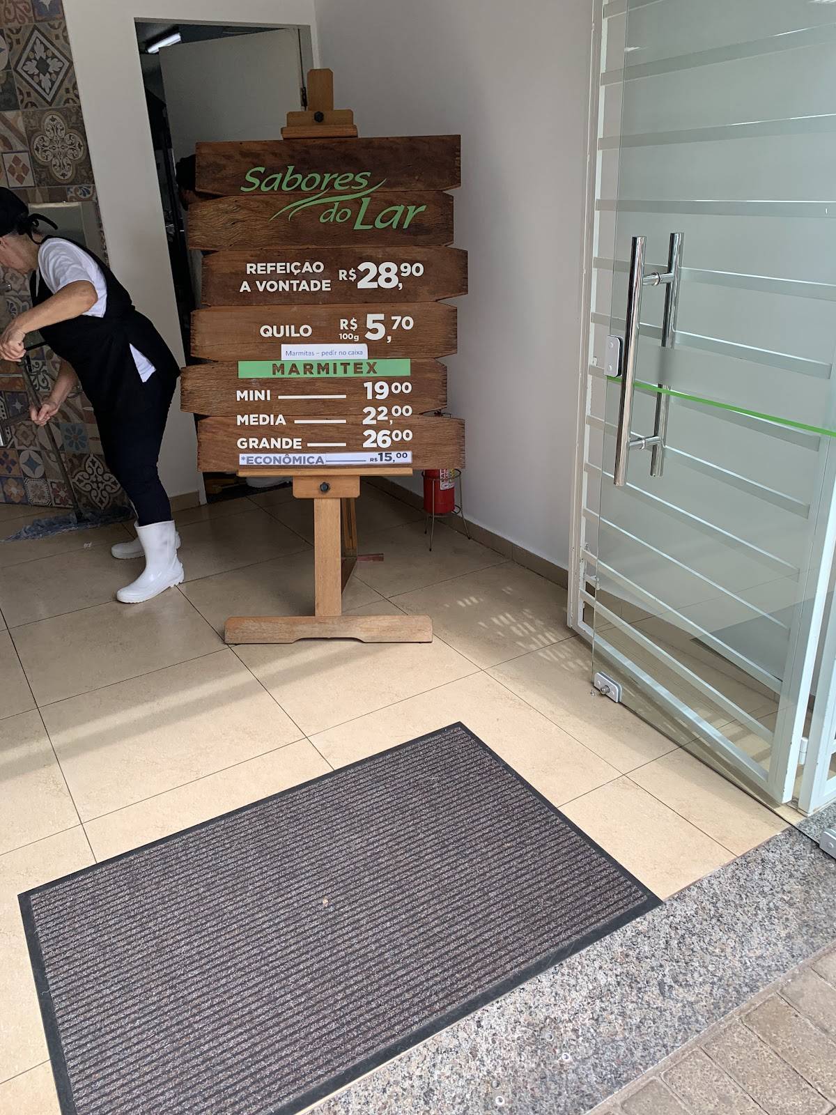 Restaurante Sabores do Lar cardápio