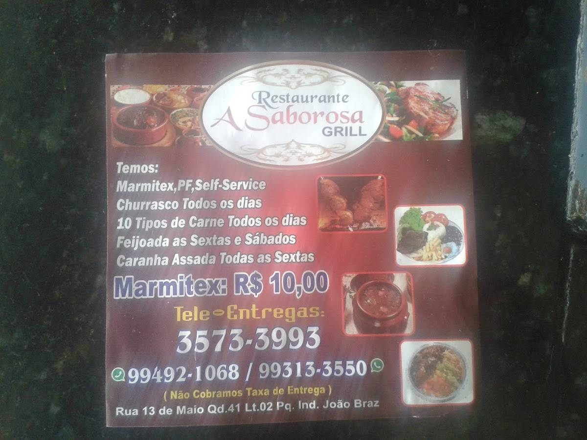 Restaurante Saborosa Grils cardápio
