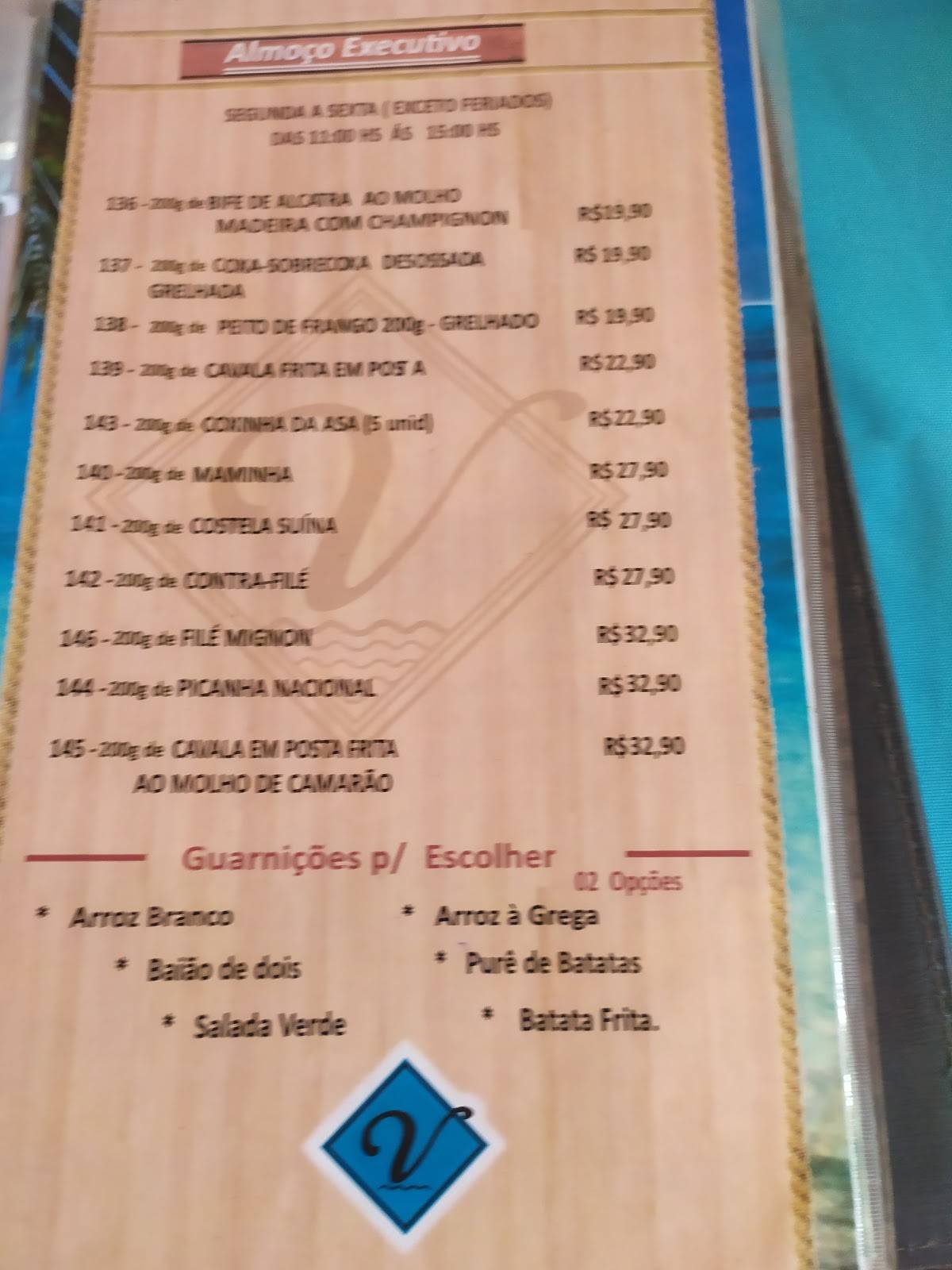 Restaurante Varandas do Cumbuco cardápio