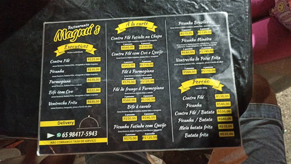 Magnu's Restaurante e Espetaria cardápio