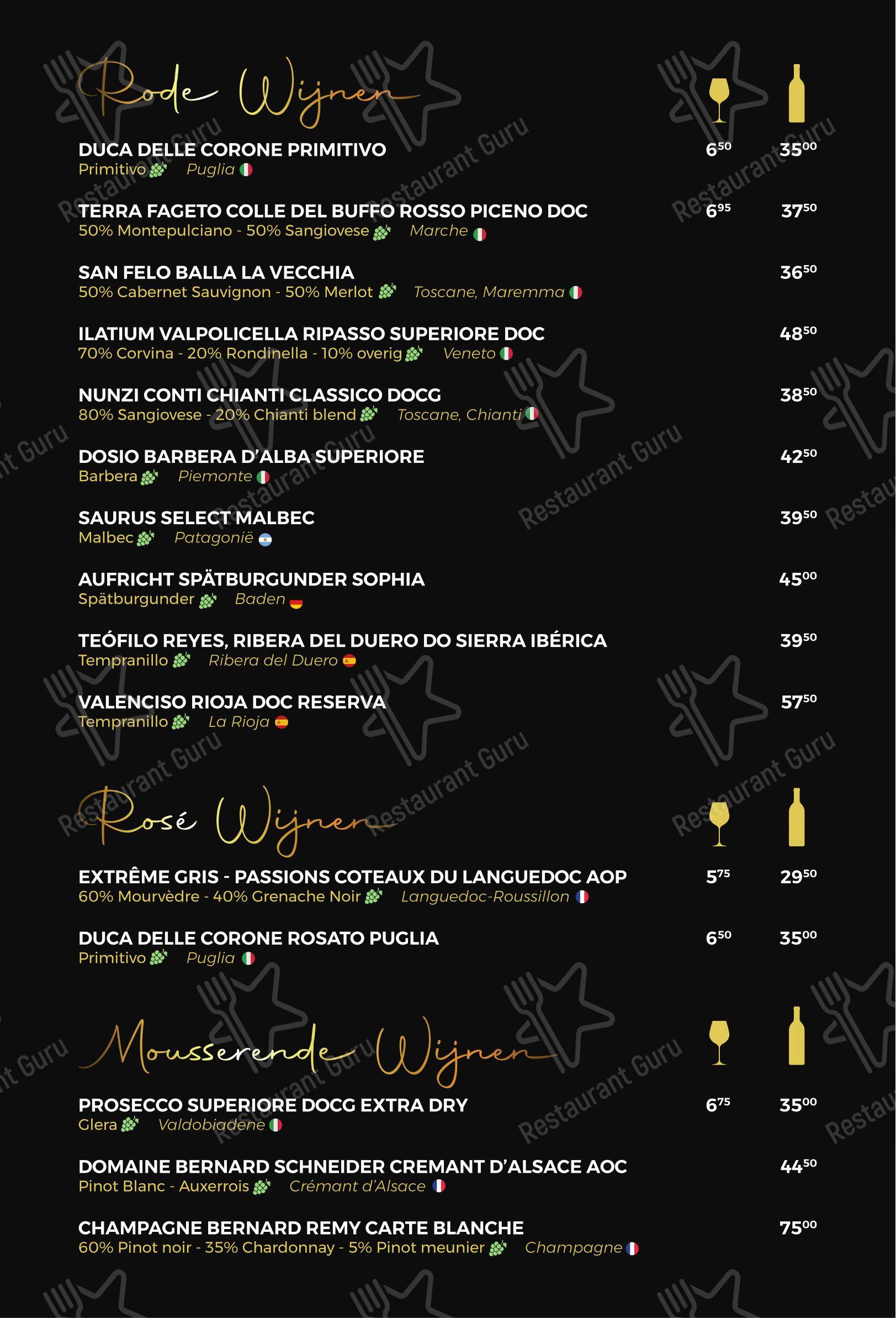 Restobar G1 dans Heerlen - Menu
