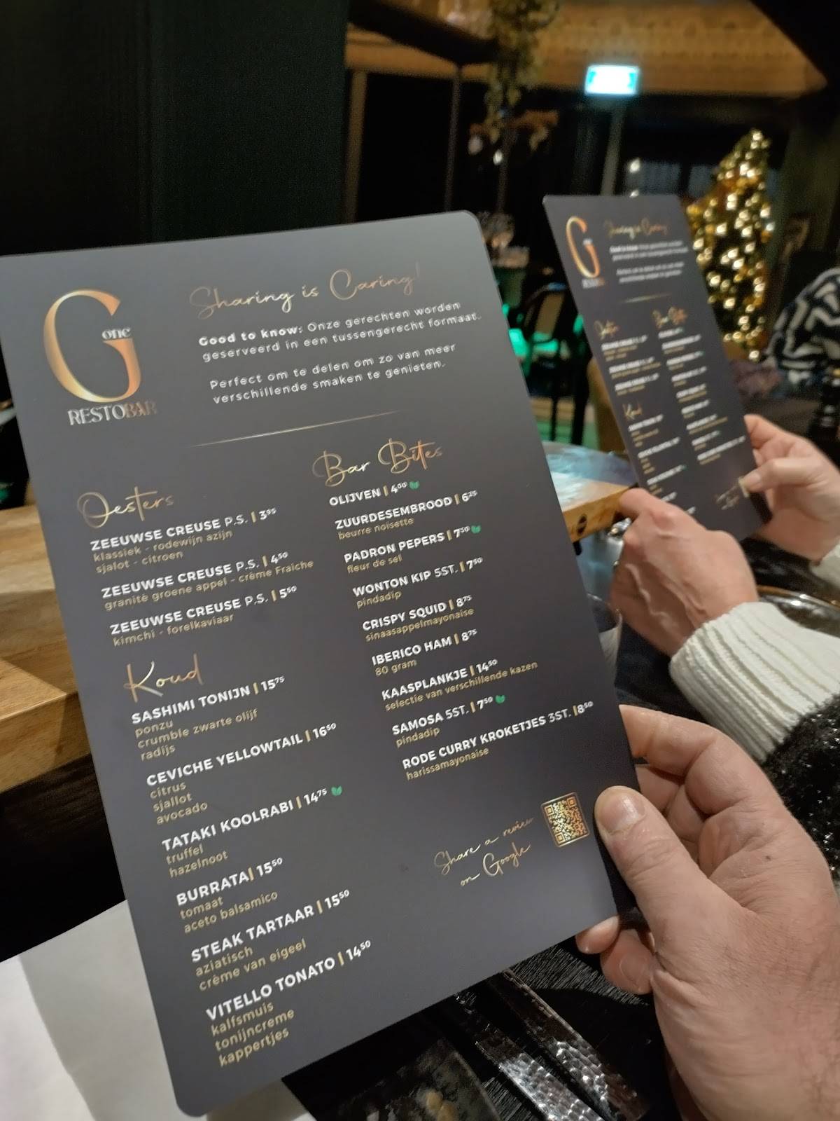 Menu de Restobar G1