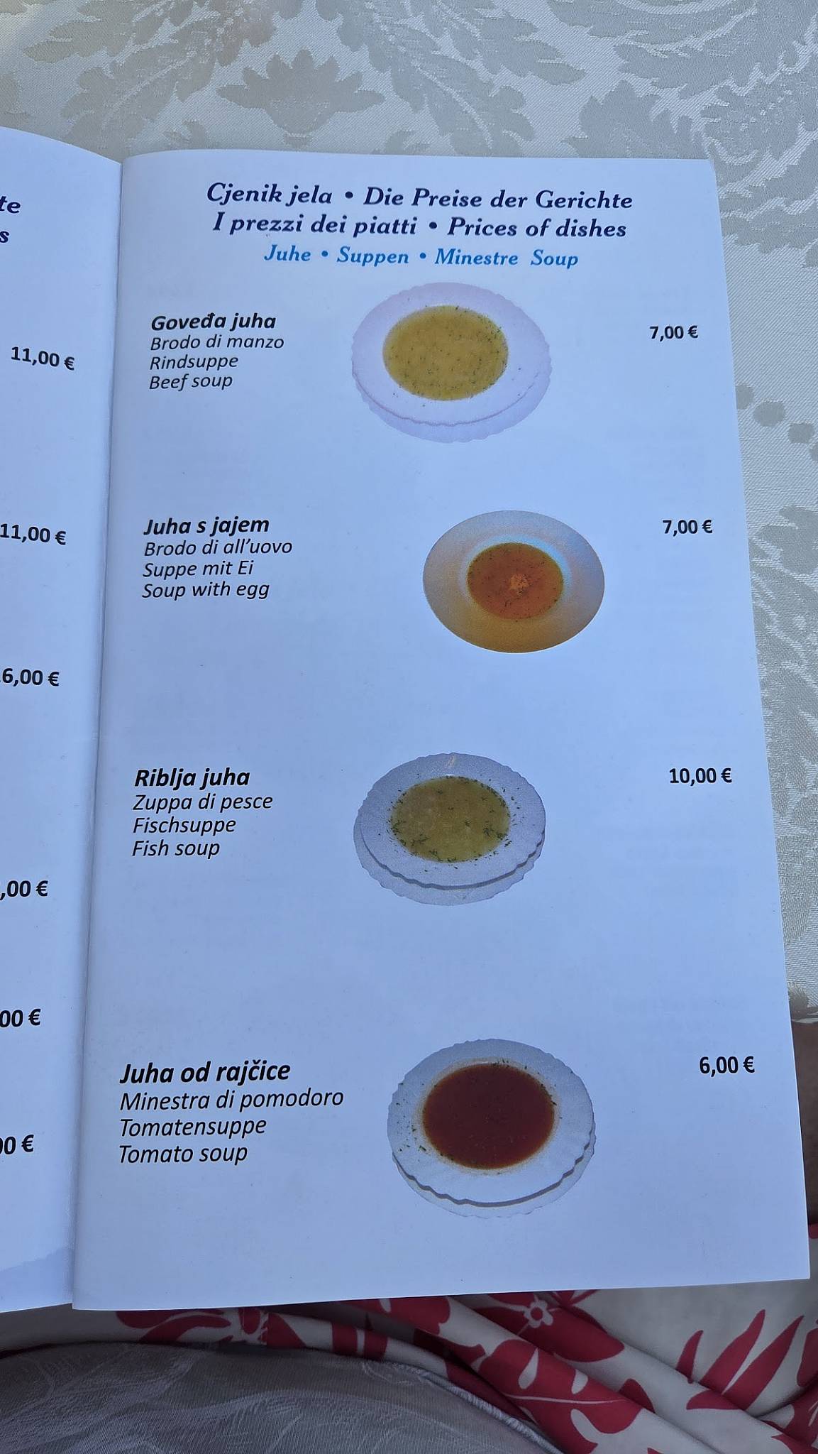 Menu di Restoran Ježevac 
