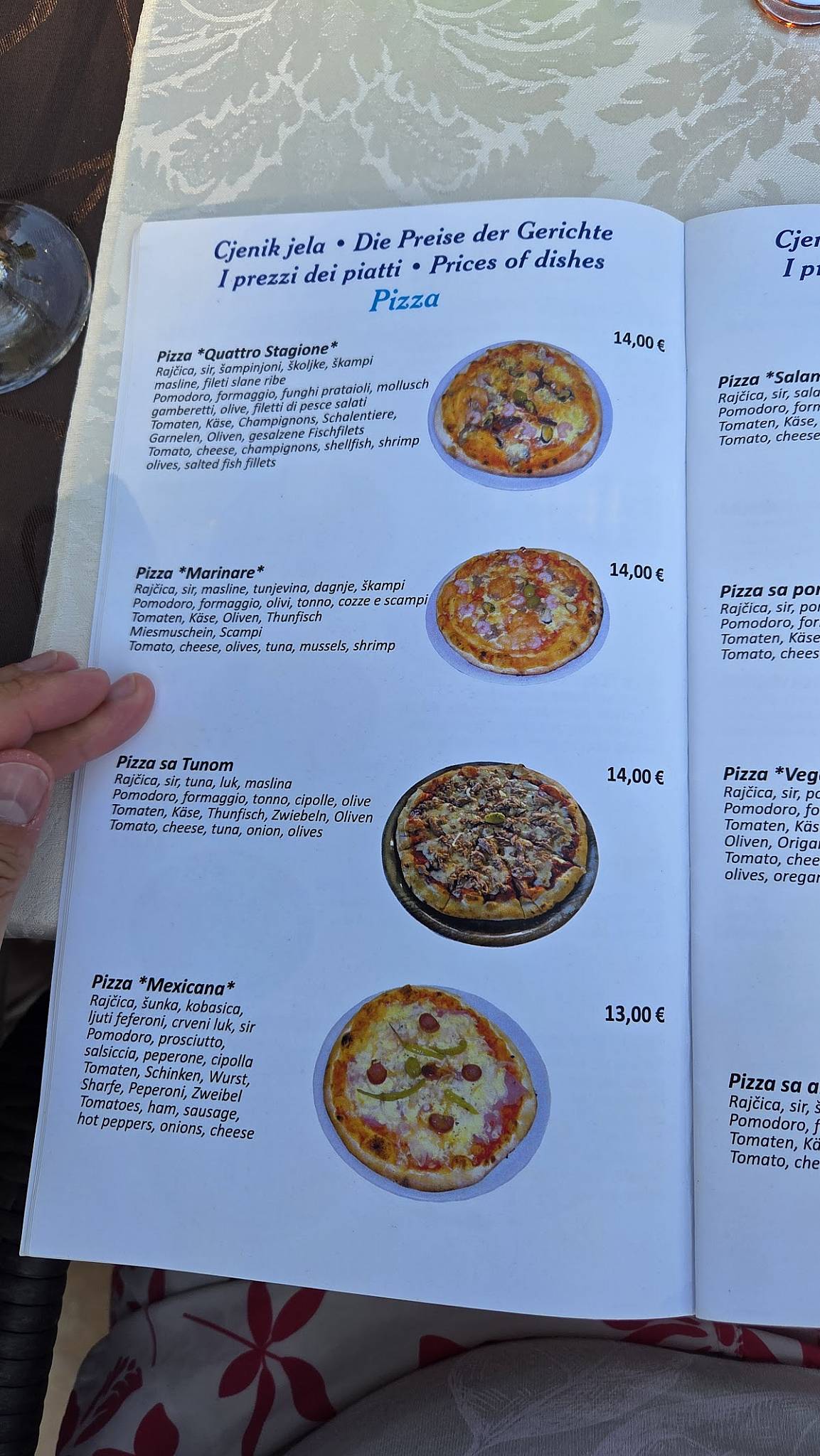 Menu di Restoran Ježevac 