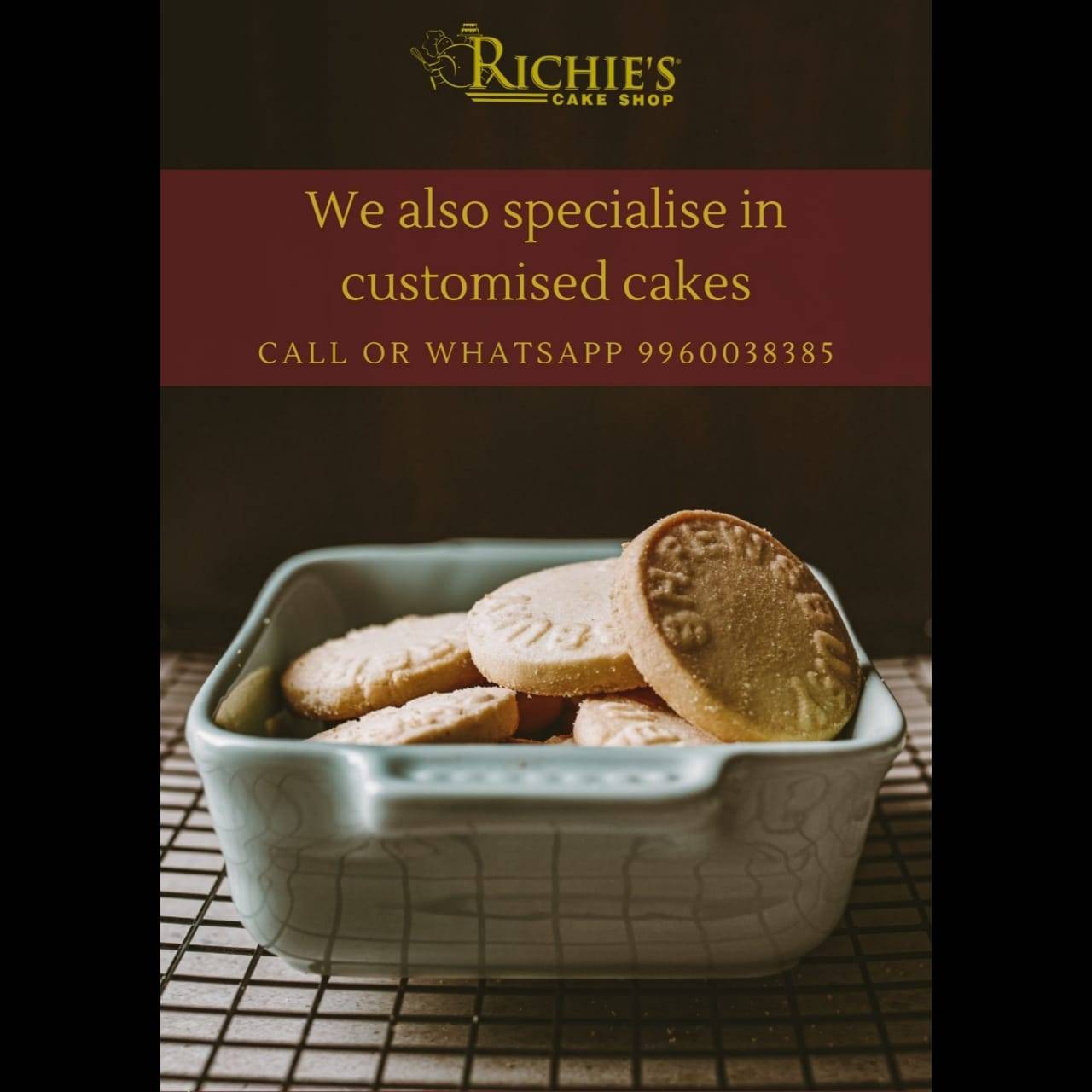 Richie's Cake Shop menu