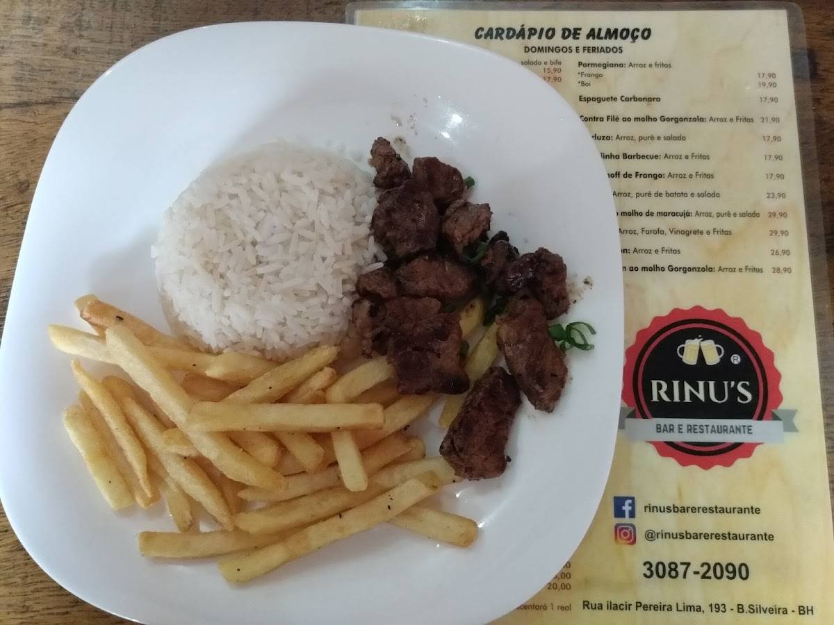 Rinu's Bar e Restaurante cardápio
