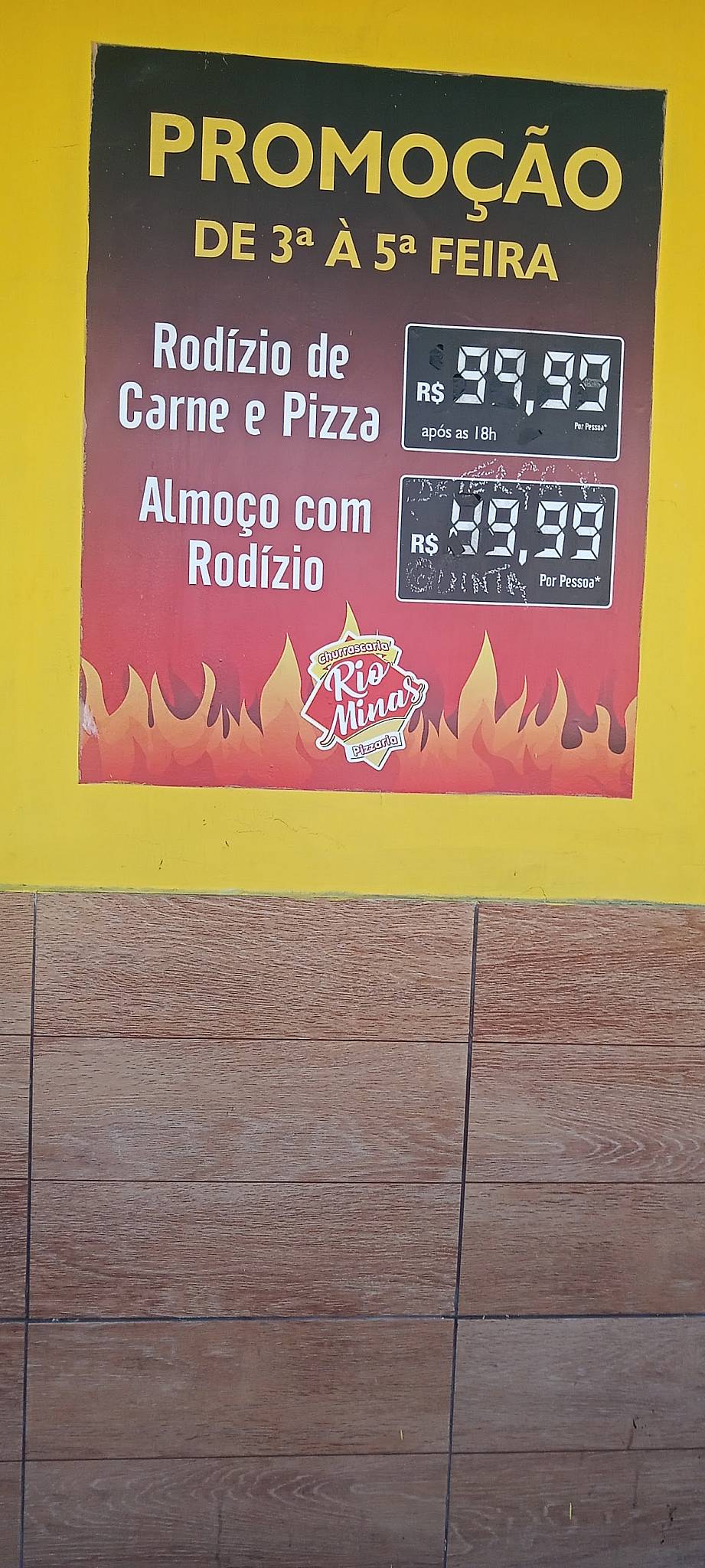 Rio Minas 2 cardápio