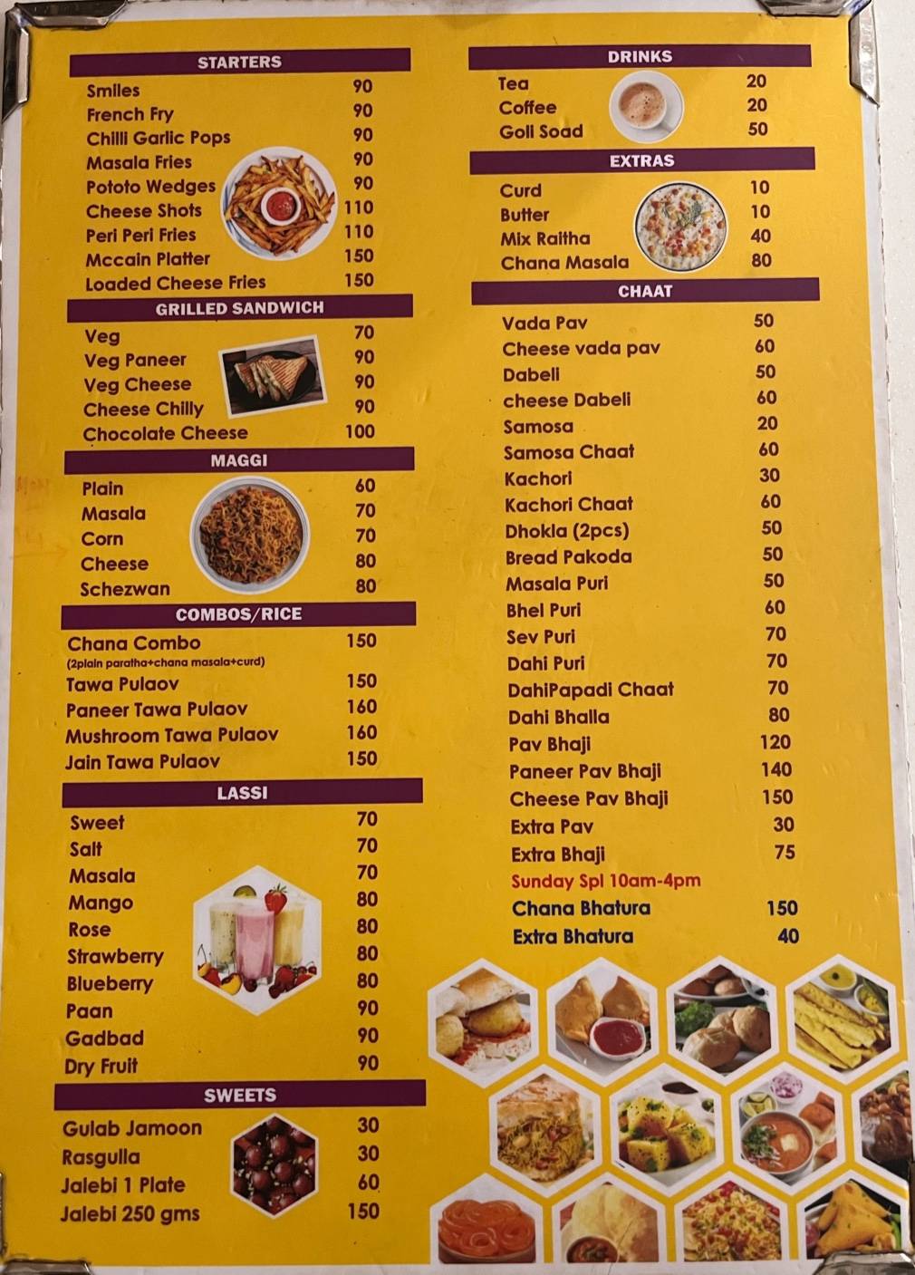Rishi’s Paratha Plaza Sanjay Nagar menu
