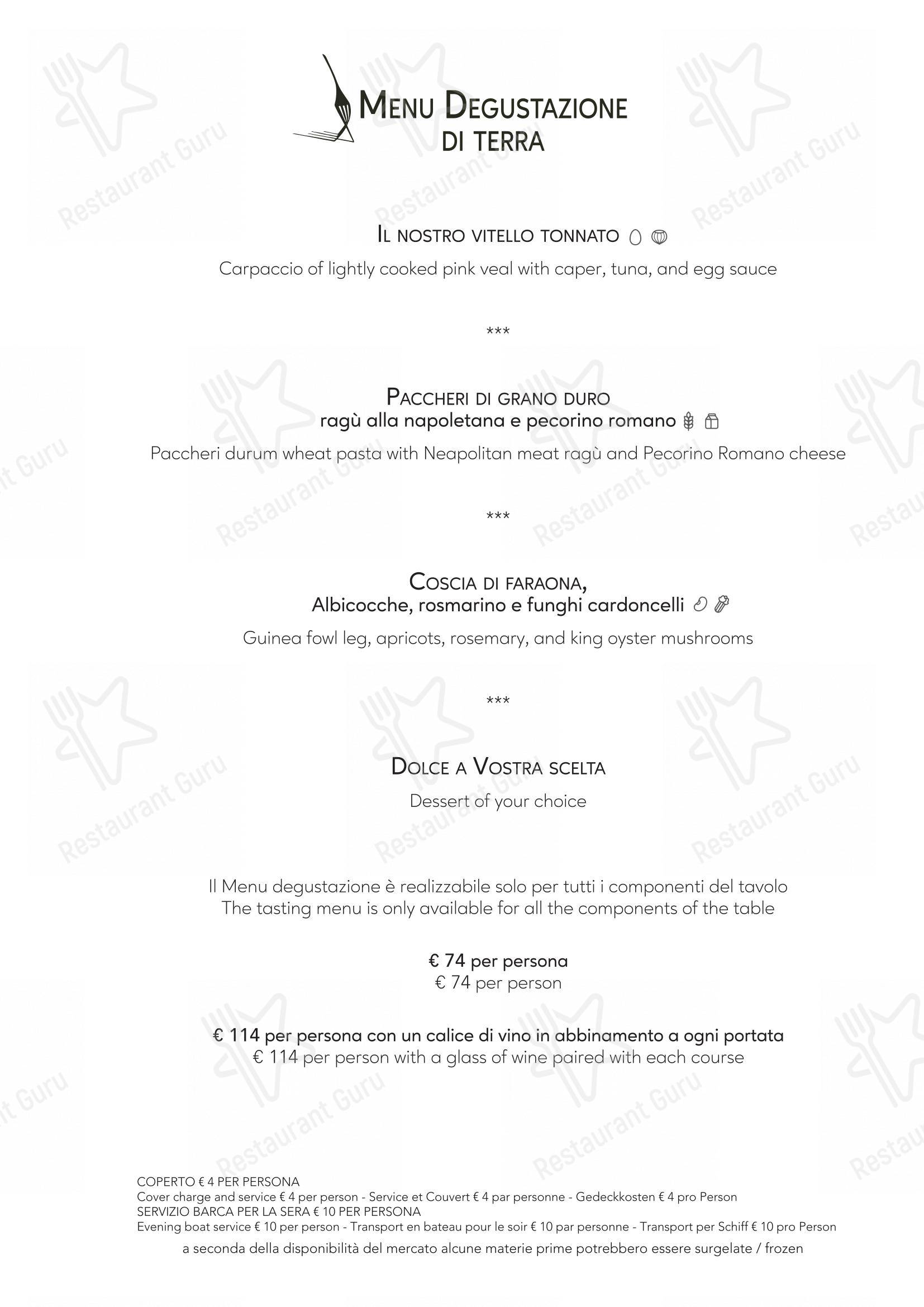 Menu per Ristorante Casa Bella ristorante