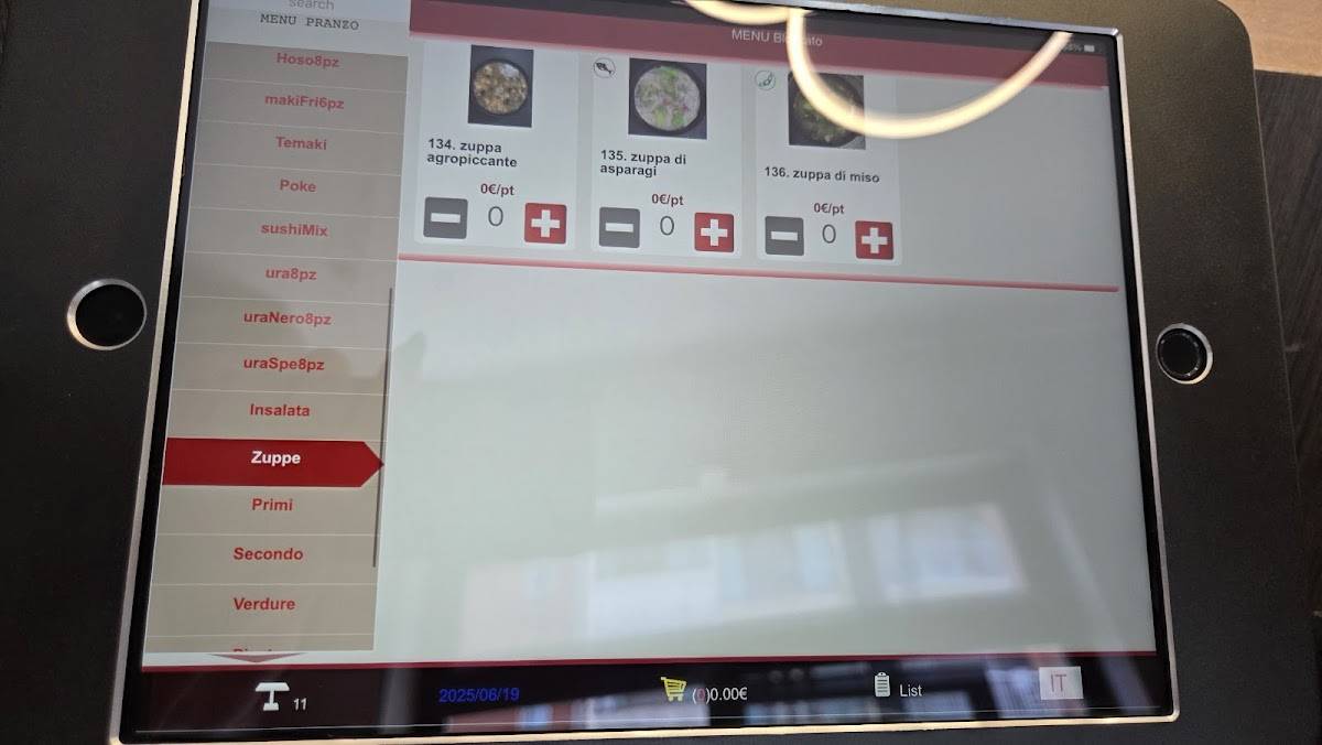 Menu di Ristorante Cinese Giapponese HE 